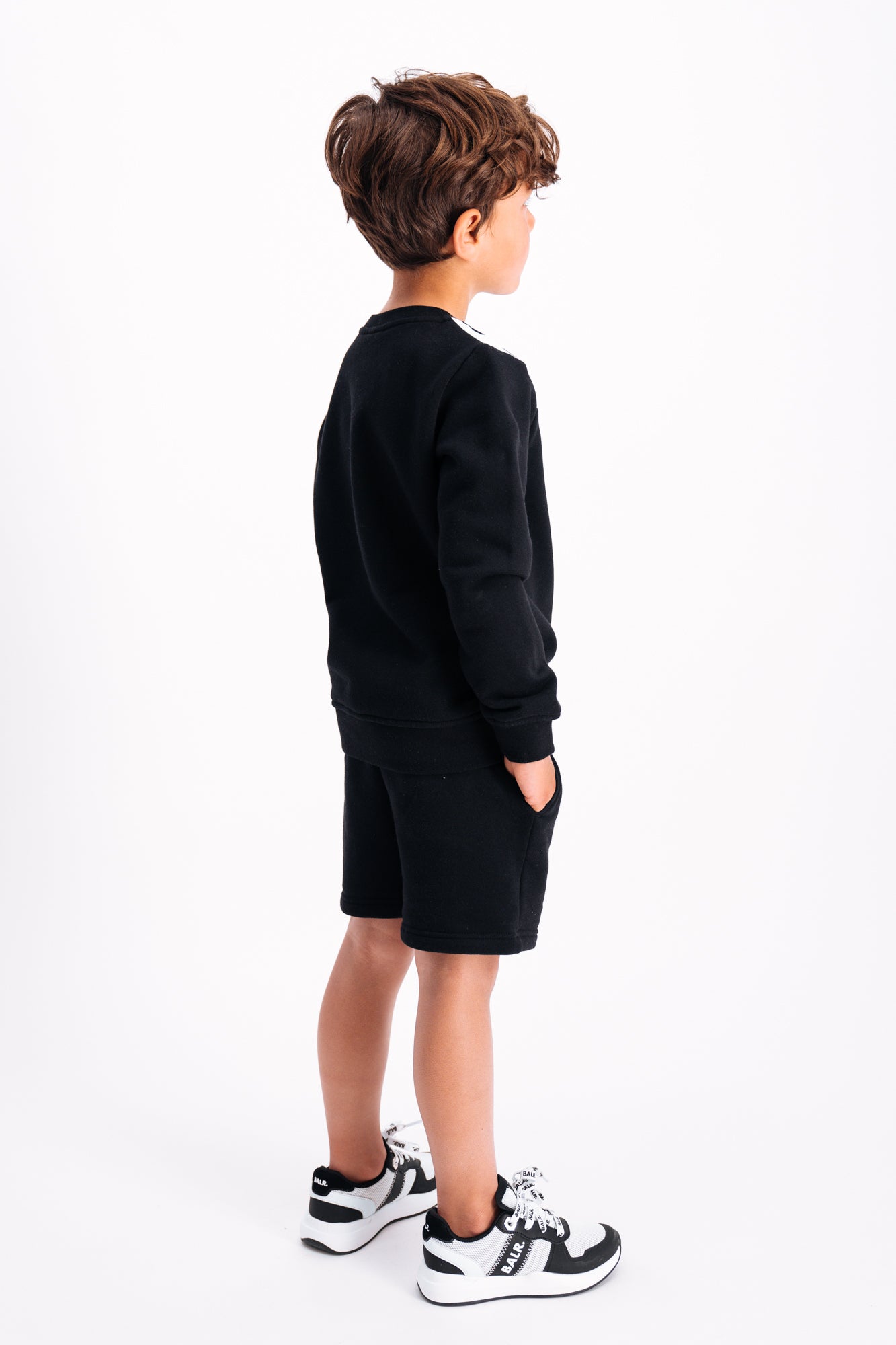 Brand Logo Crew Neck Black