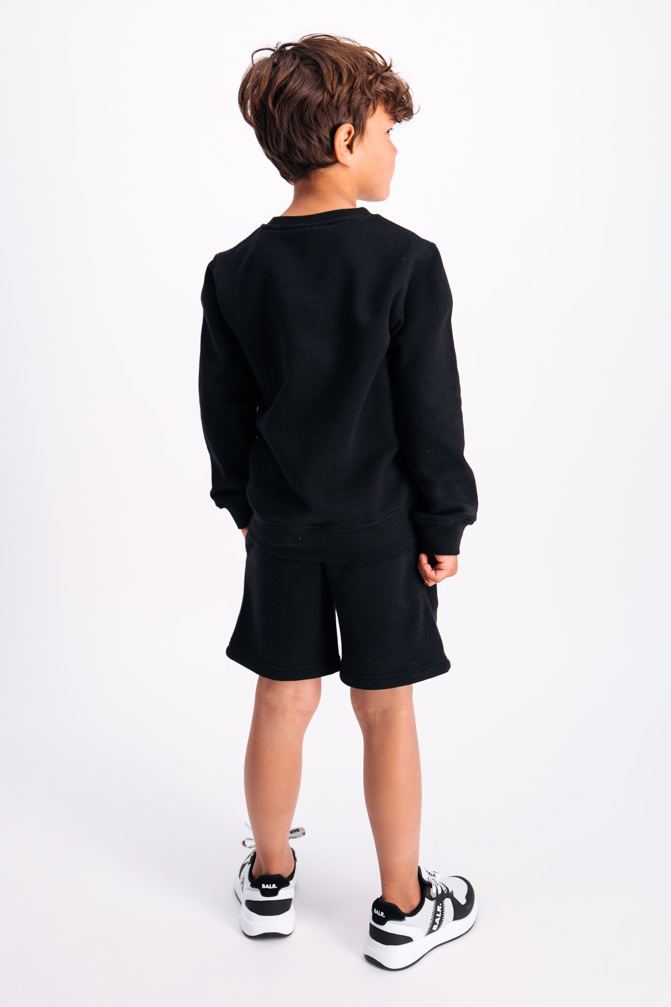 Brand Logo Crew Neck Black