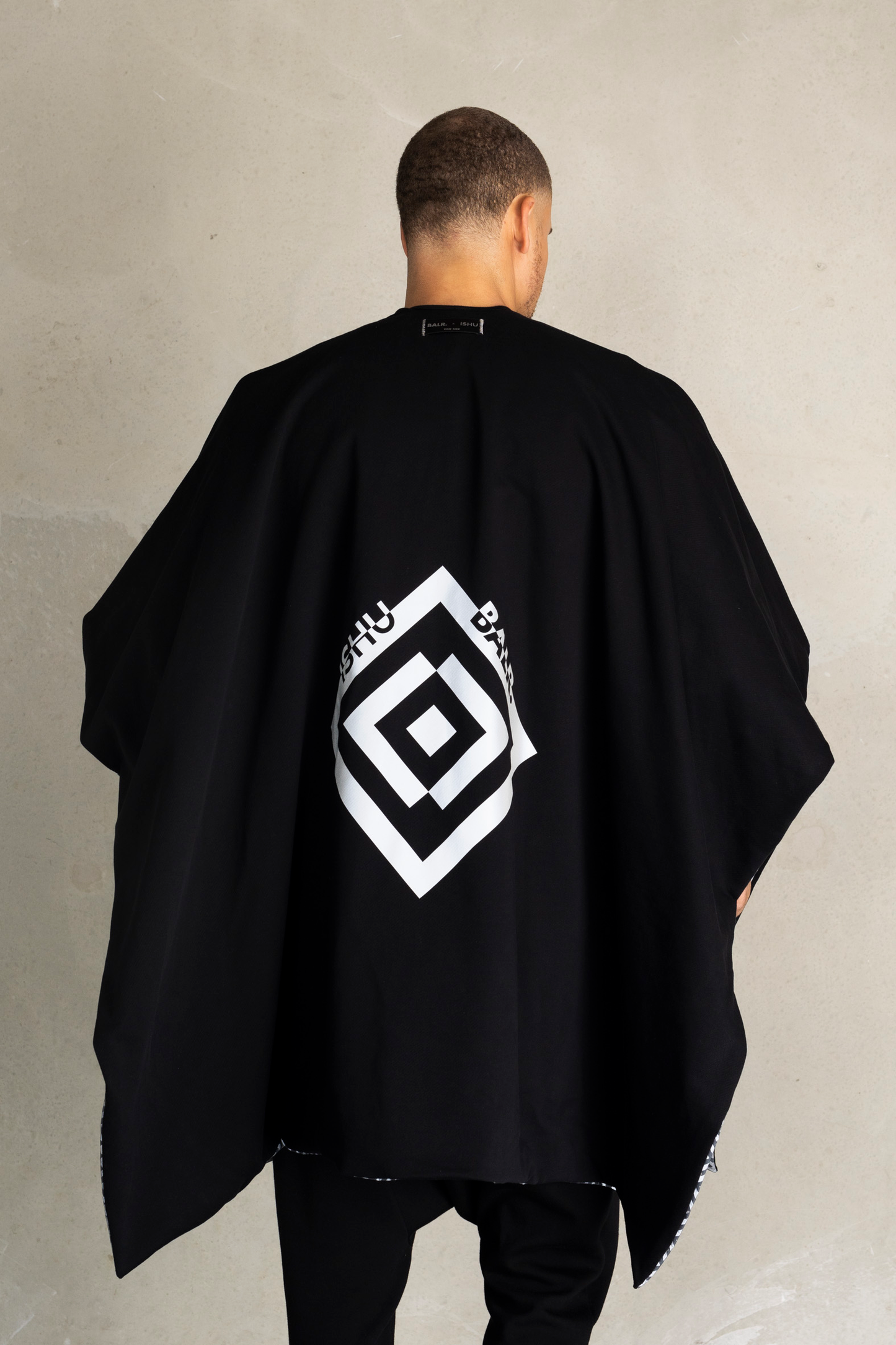 Poncho Reversible - ISHU Jet Black/3M Reflective