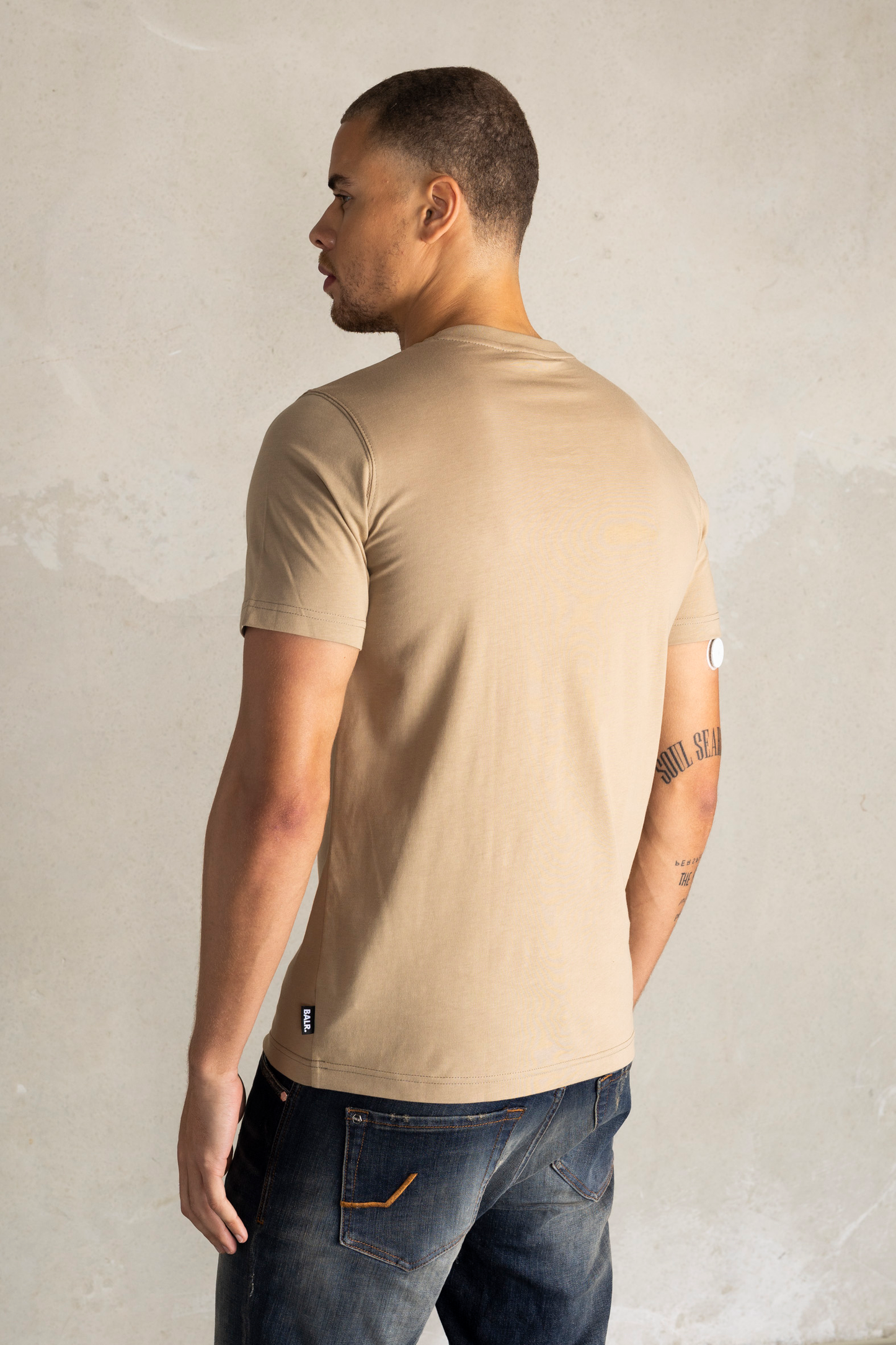 Brand Straight T-Shirt White Pepper