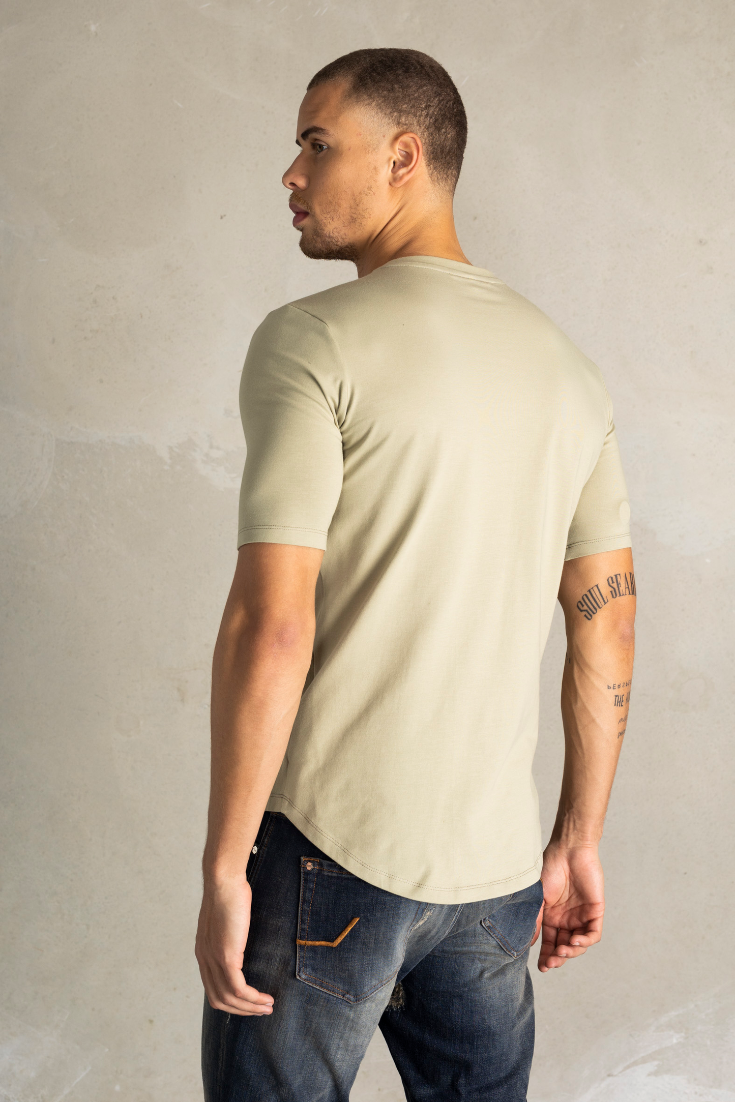 Athletic Small Branded Chest T-Shirt Elm