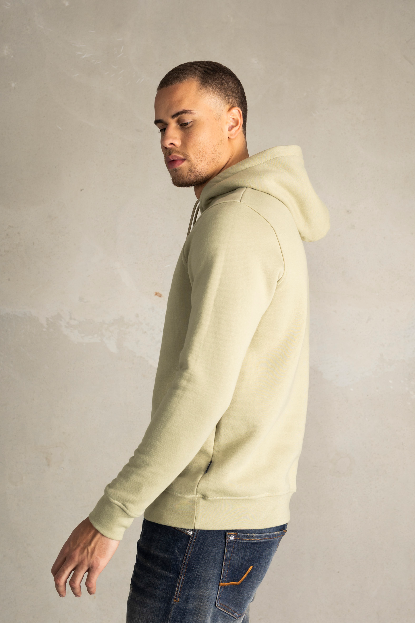 Brand Straight Small Logo Hoodie Elm