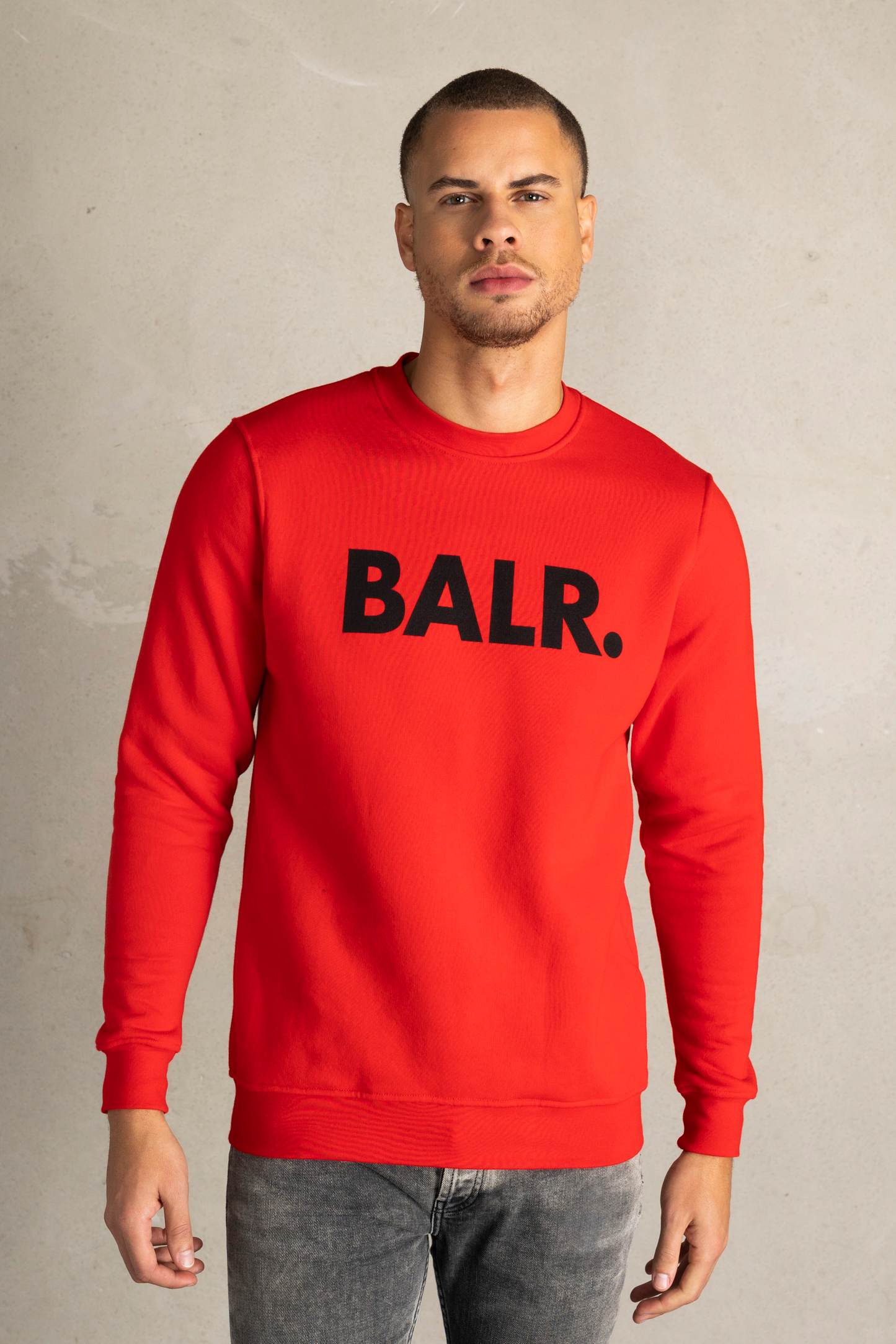 Brand Straight Crewneck High Risk Red