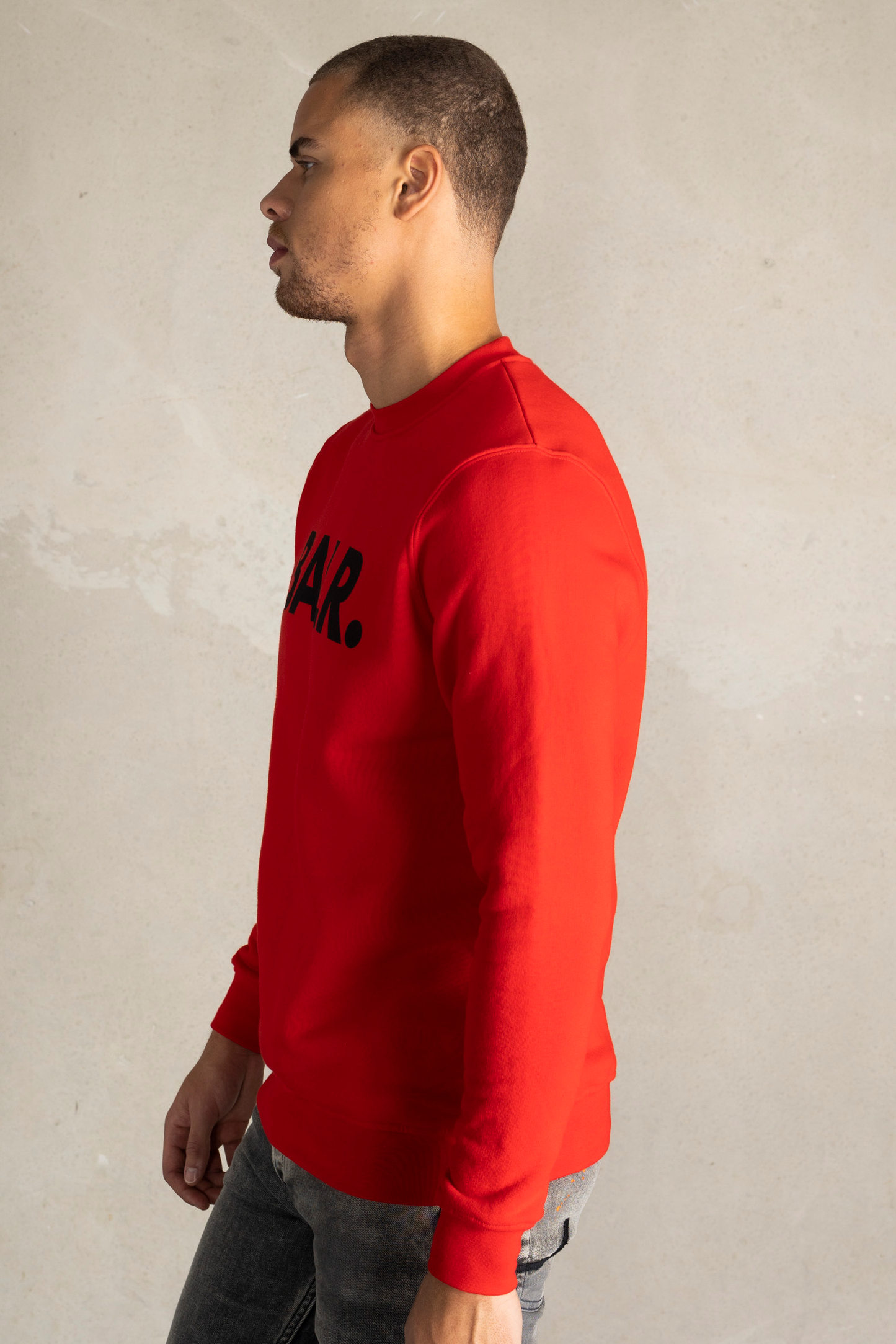 Brand Straight Crewneck High Risk Red