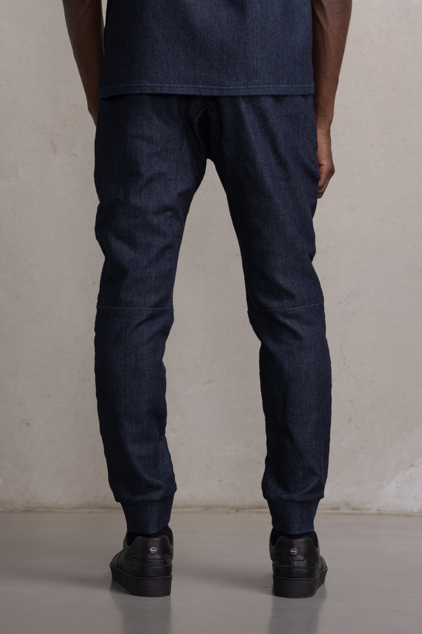 D10 Straight Denim Sweatpants Dark Aged.