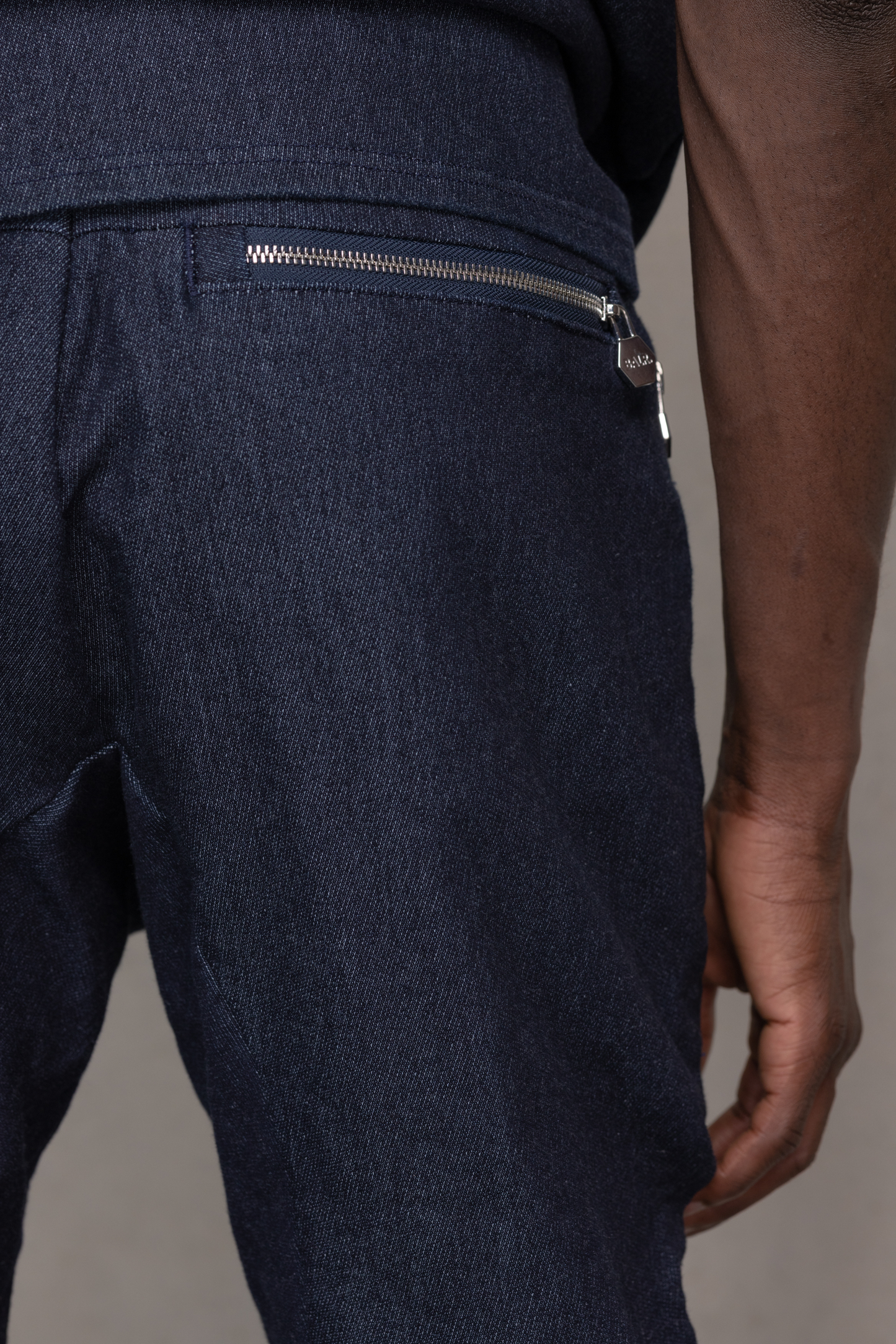 D10 Straight Denim Sweatpants Dark Aged.