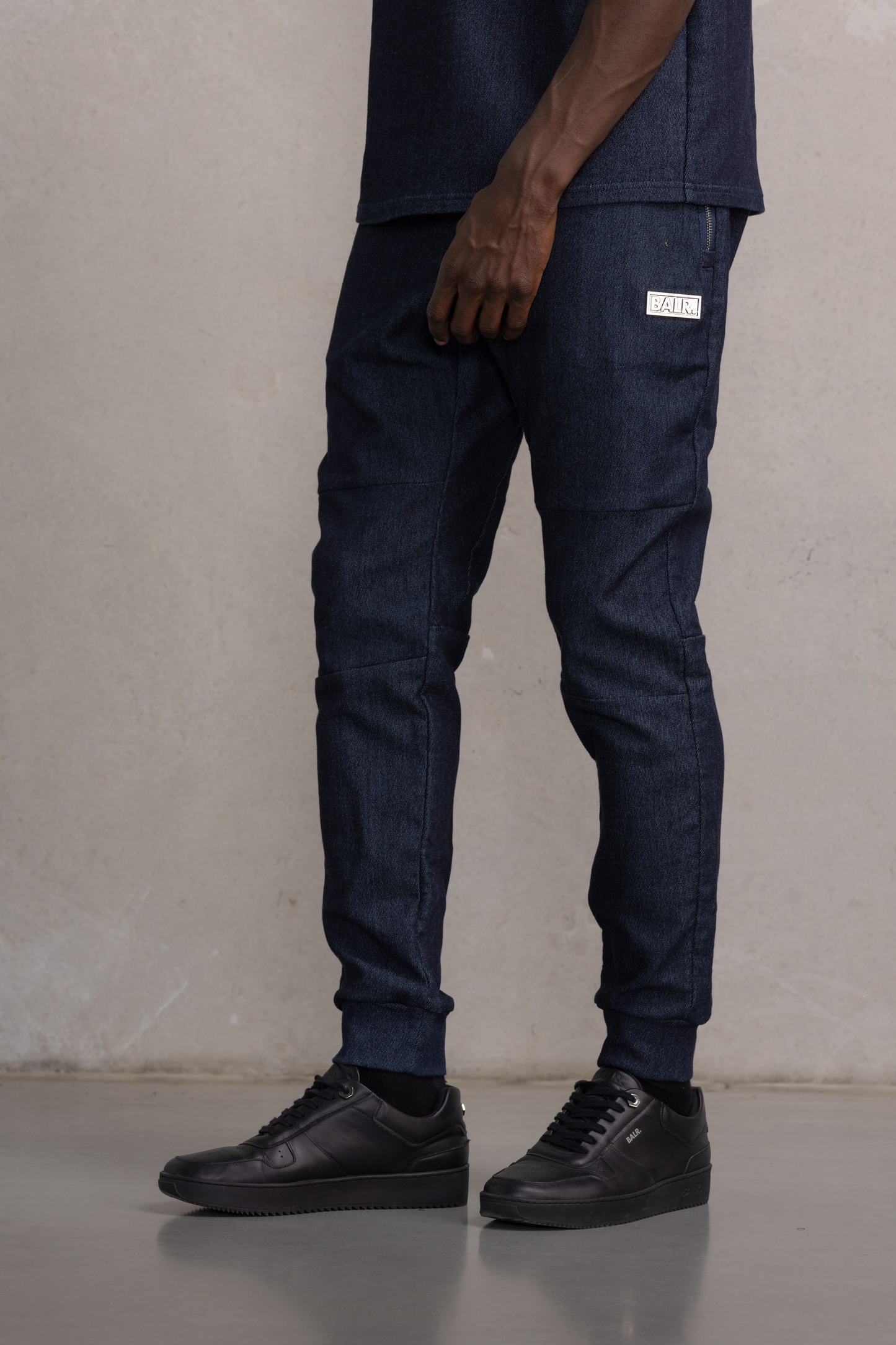 D10 Straight Denim Sweatpants Dark Aged.