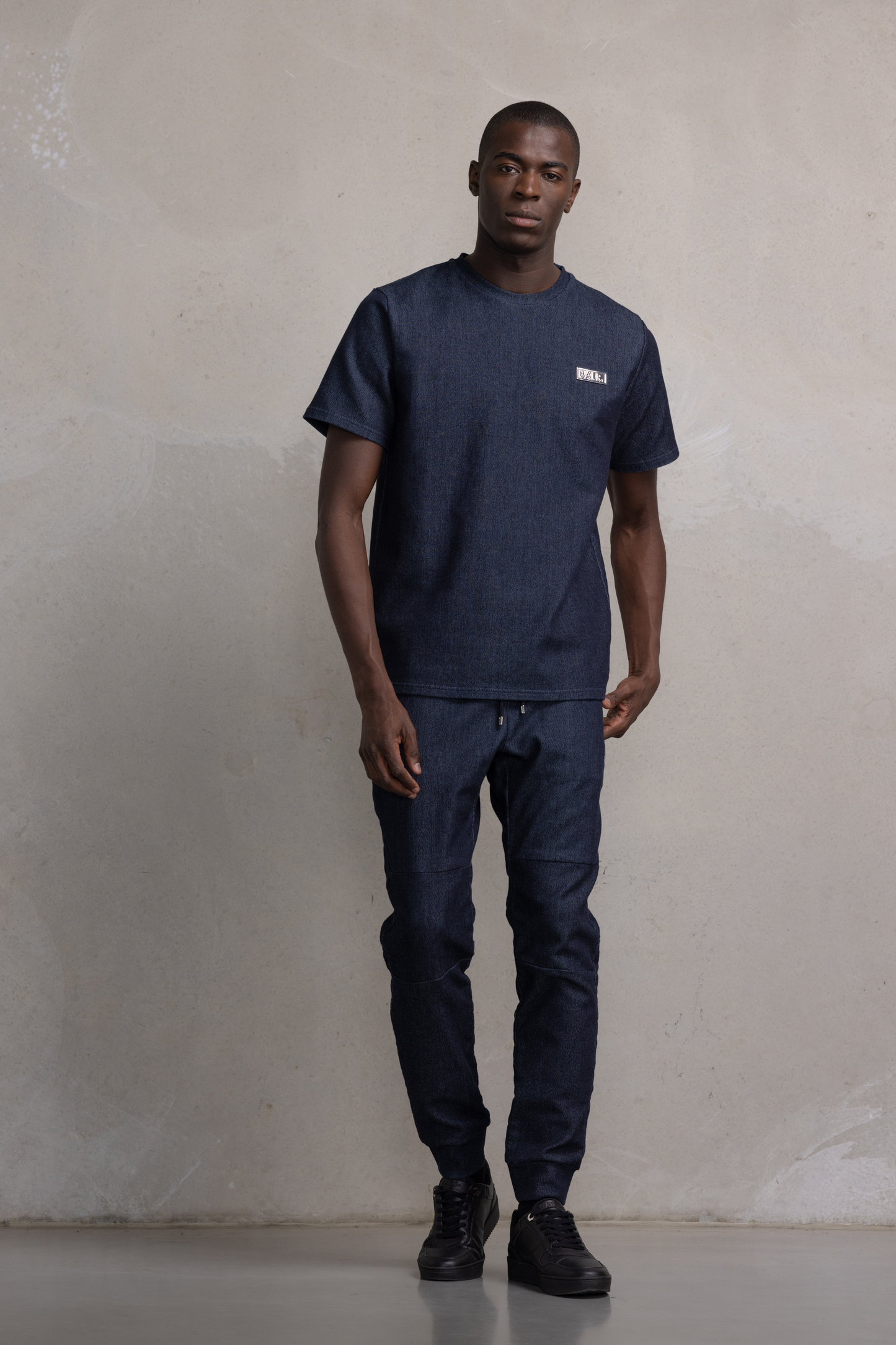 D10 Straight Denim Sweatpants Dark Aged.