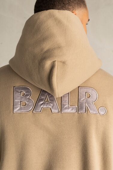 Joey Box Satin Hoodie White Pepper
