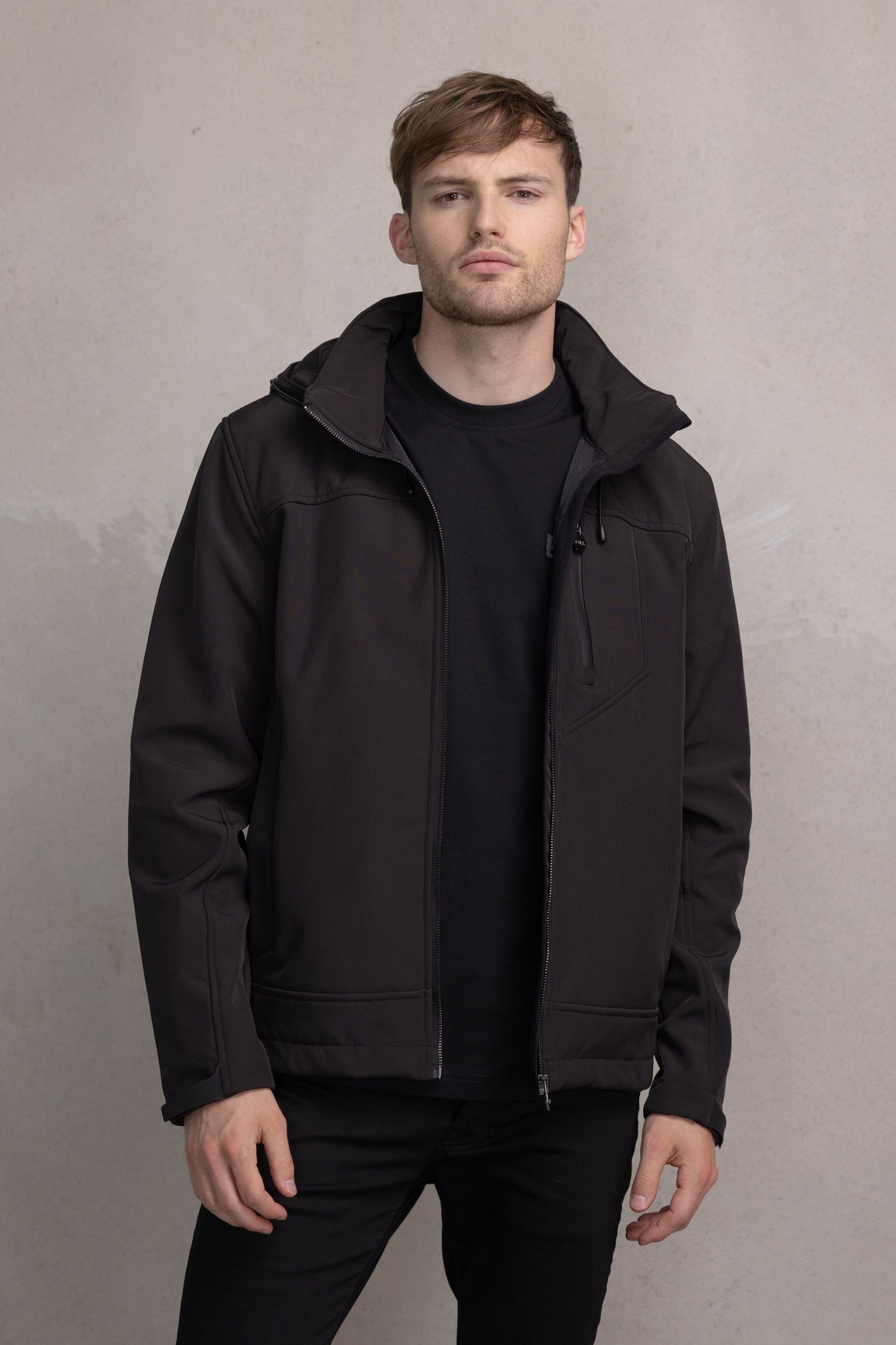 Joseph Badge Soft Shell Jacket Jet Black