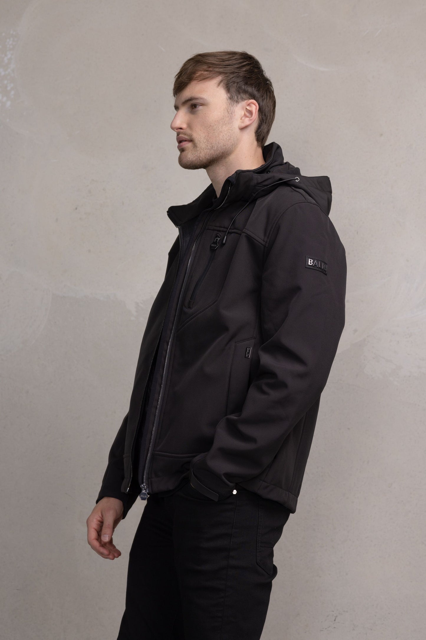 Joseph Badge Soft Shell Jacket Jet Black