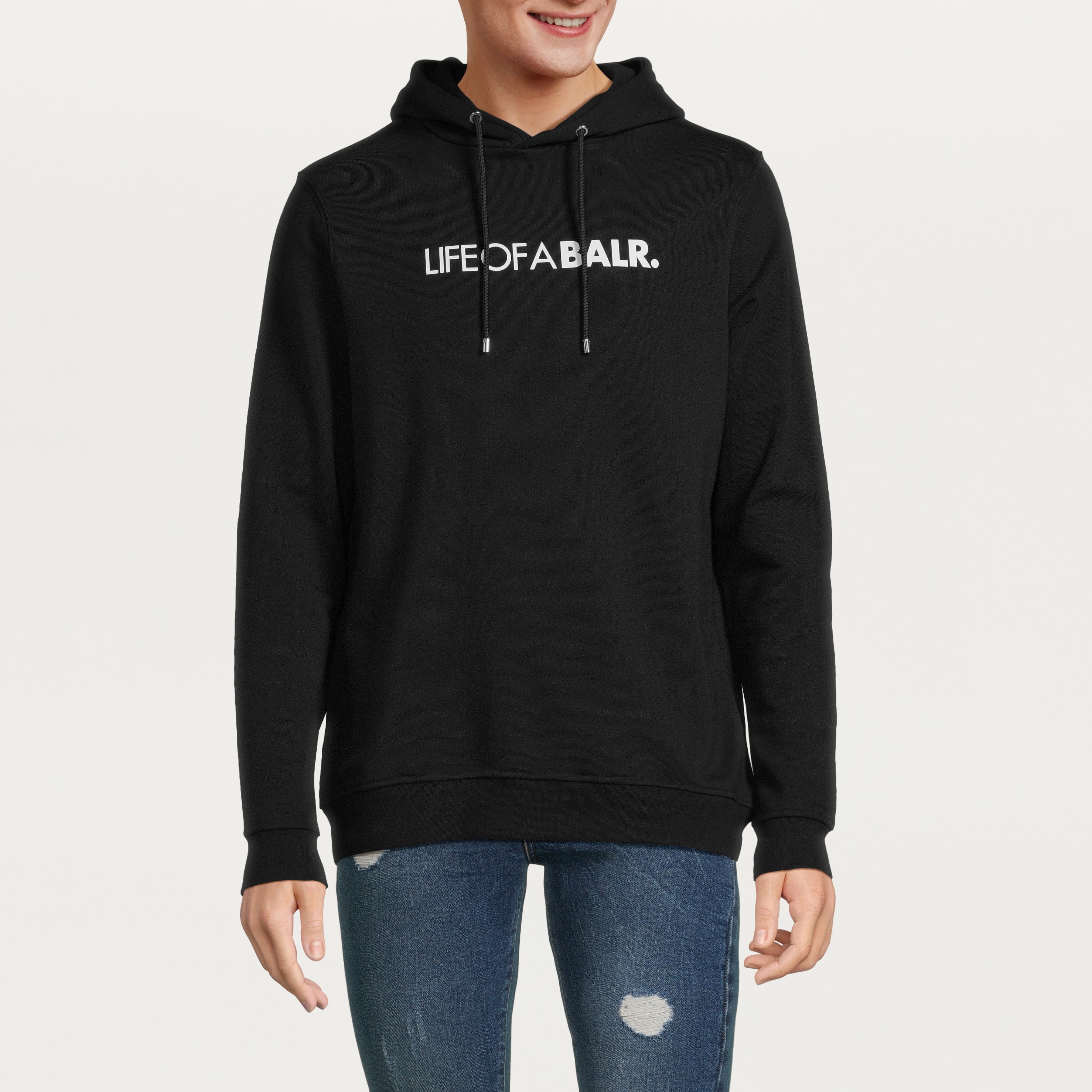 Olaf LOAB Straight Hoodie Jet Black