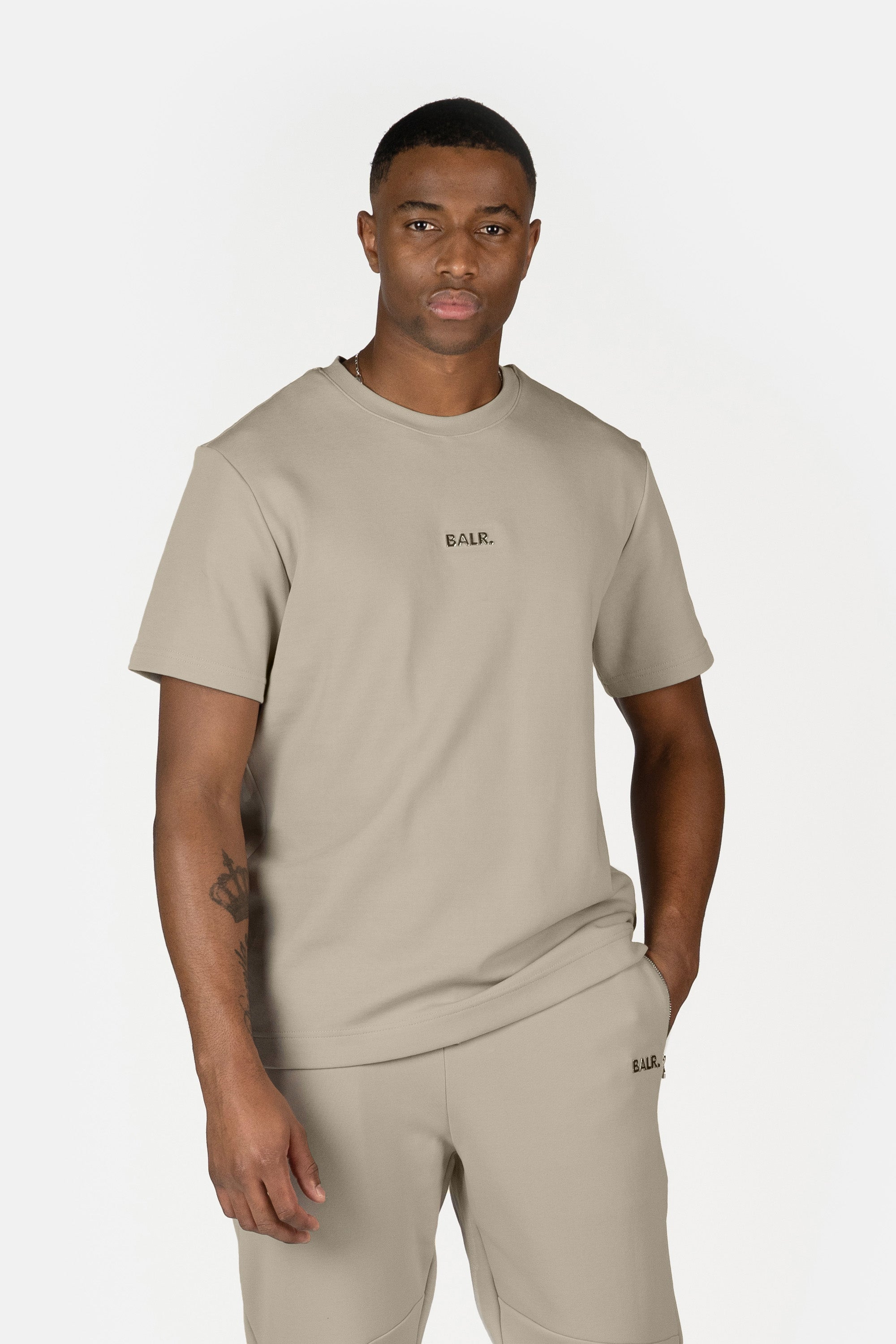 Long Regular Fit T-shirt - Beige - Men