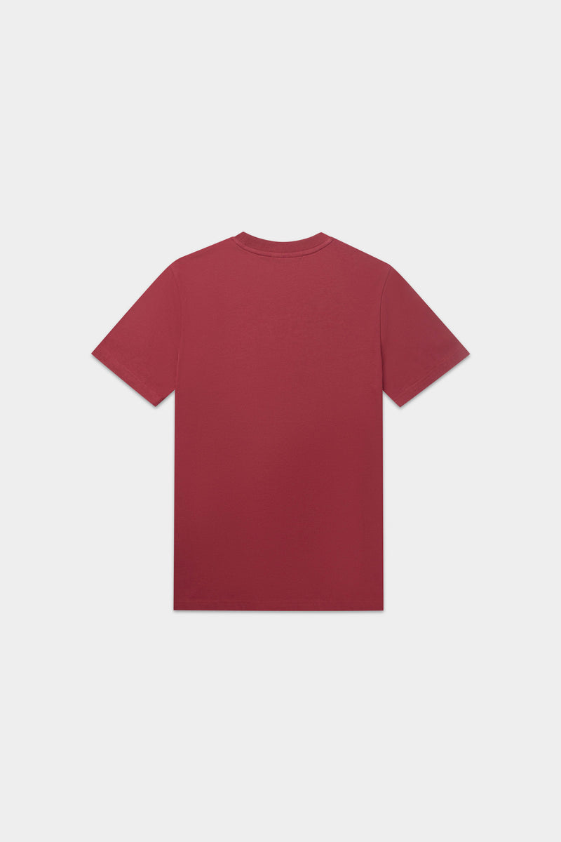 BALR. Monogram Embro Regular Fit Camiseta Tibetian Red