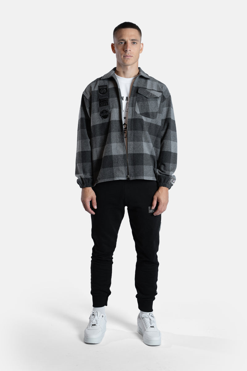 NFL x BALR. Box Flanellhemd Jet Black