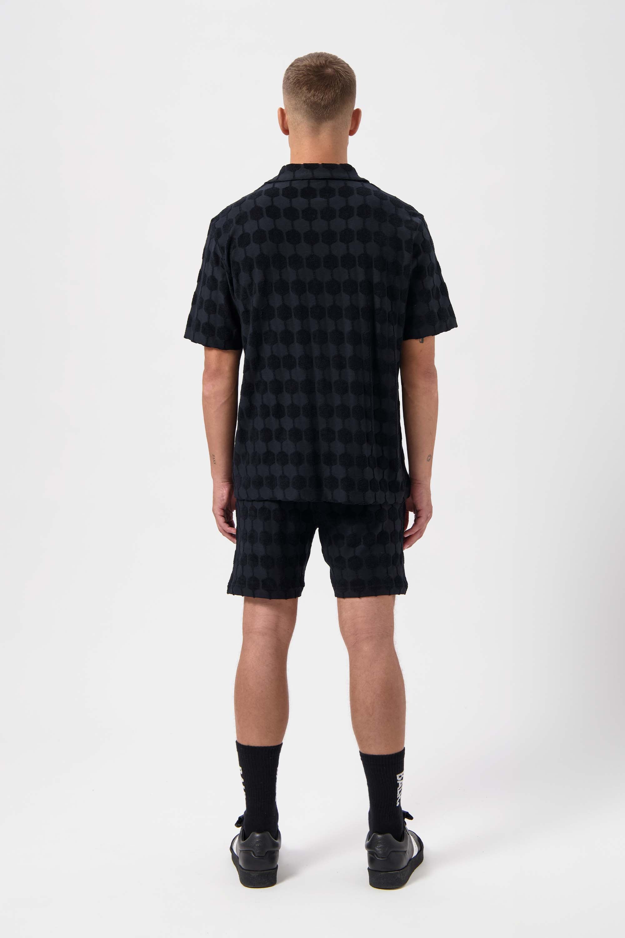 Terry Box Shirt Jet Black