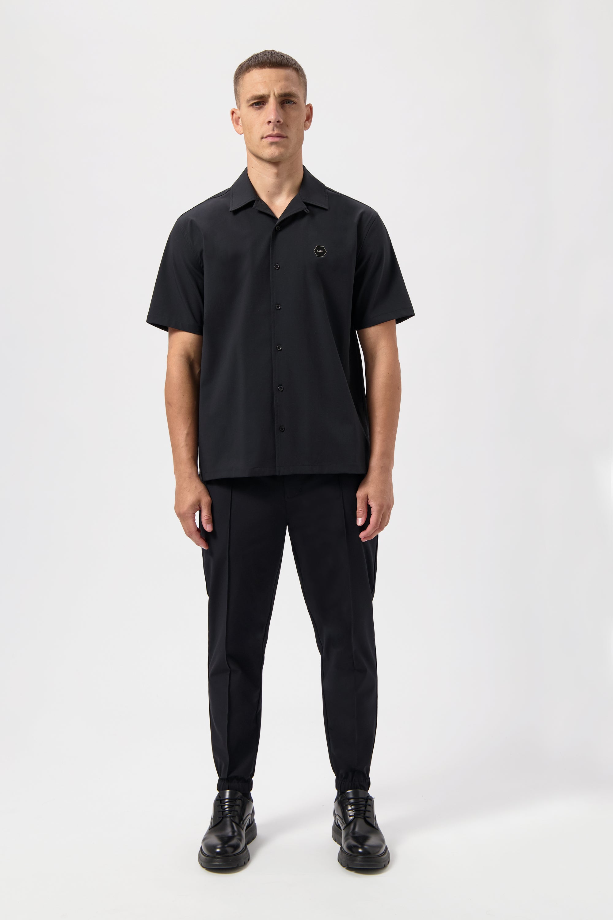 Hex-Series Relaxed Short Sleeve Overshirt Jet Black – BALR.