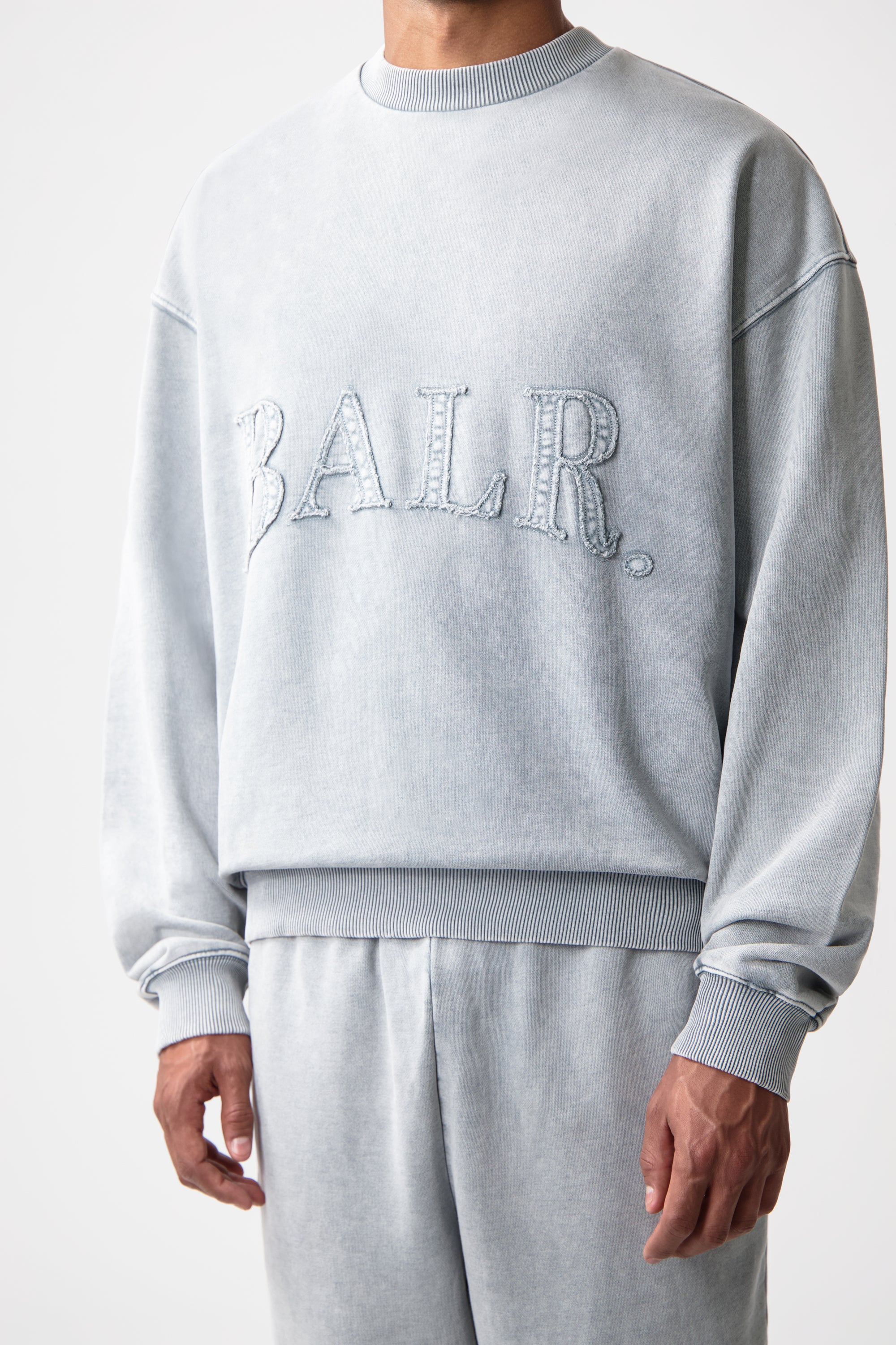 Urban Washed Box Sudadera Gris de Paloma