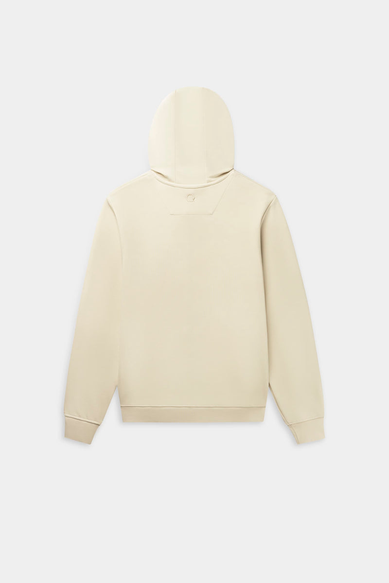 Q-Series Regular Fit Zip Through Hoodie White Swan