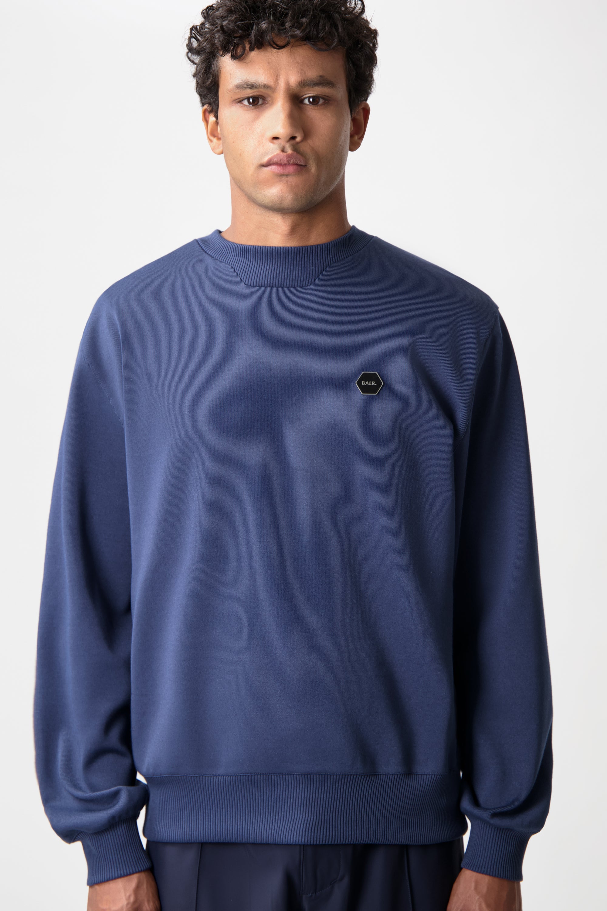 BALR. スウェット h2s-hex-crewneck Hex-Series Crewneck Space Navy – BALR.