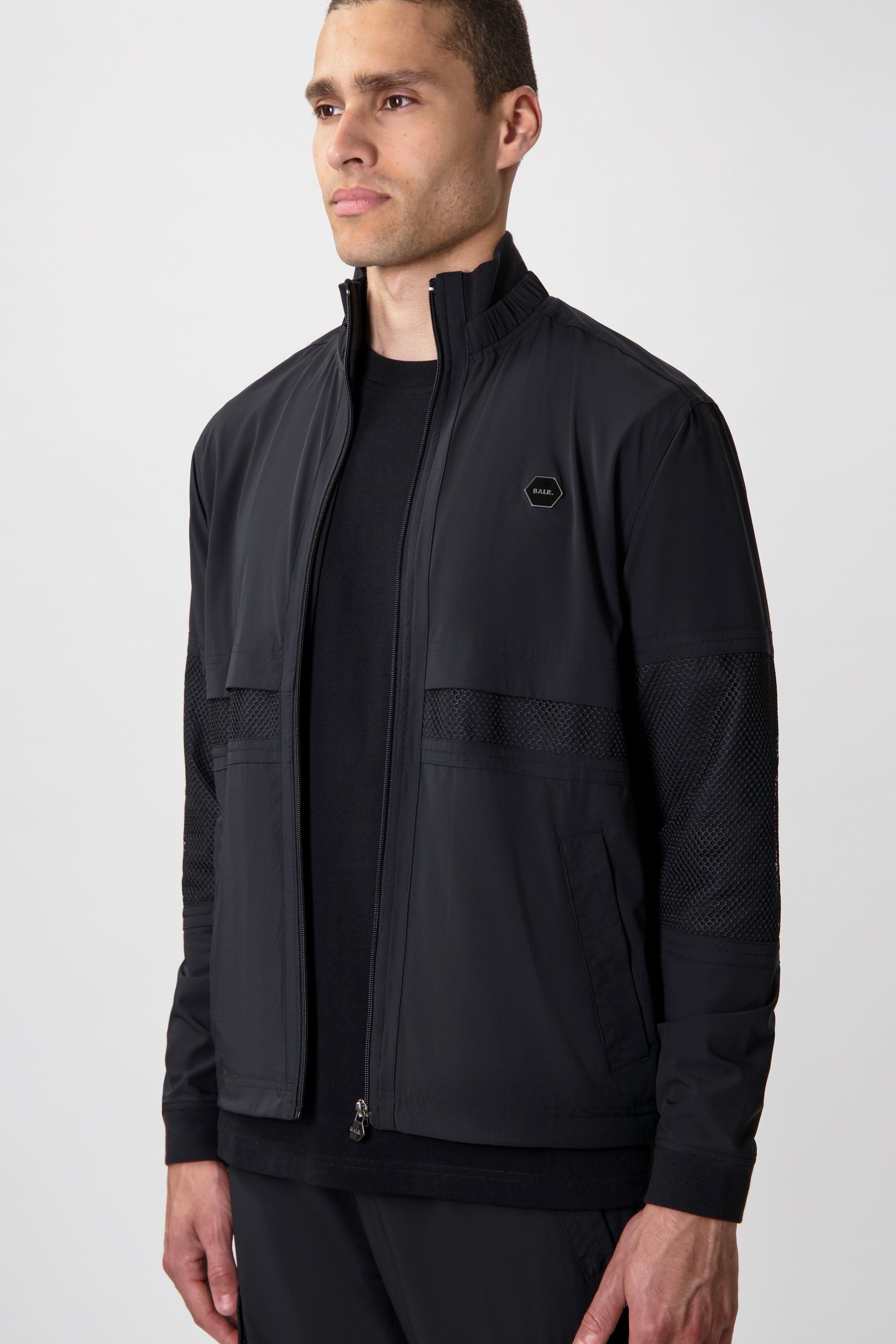 Hexline Regular Fit Track Jacket Jet Black