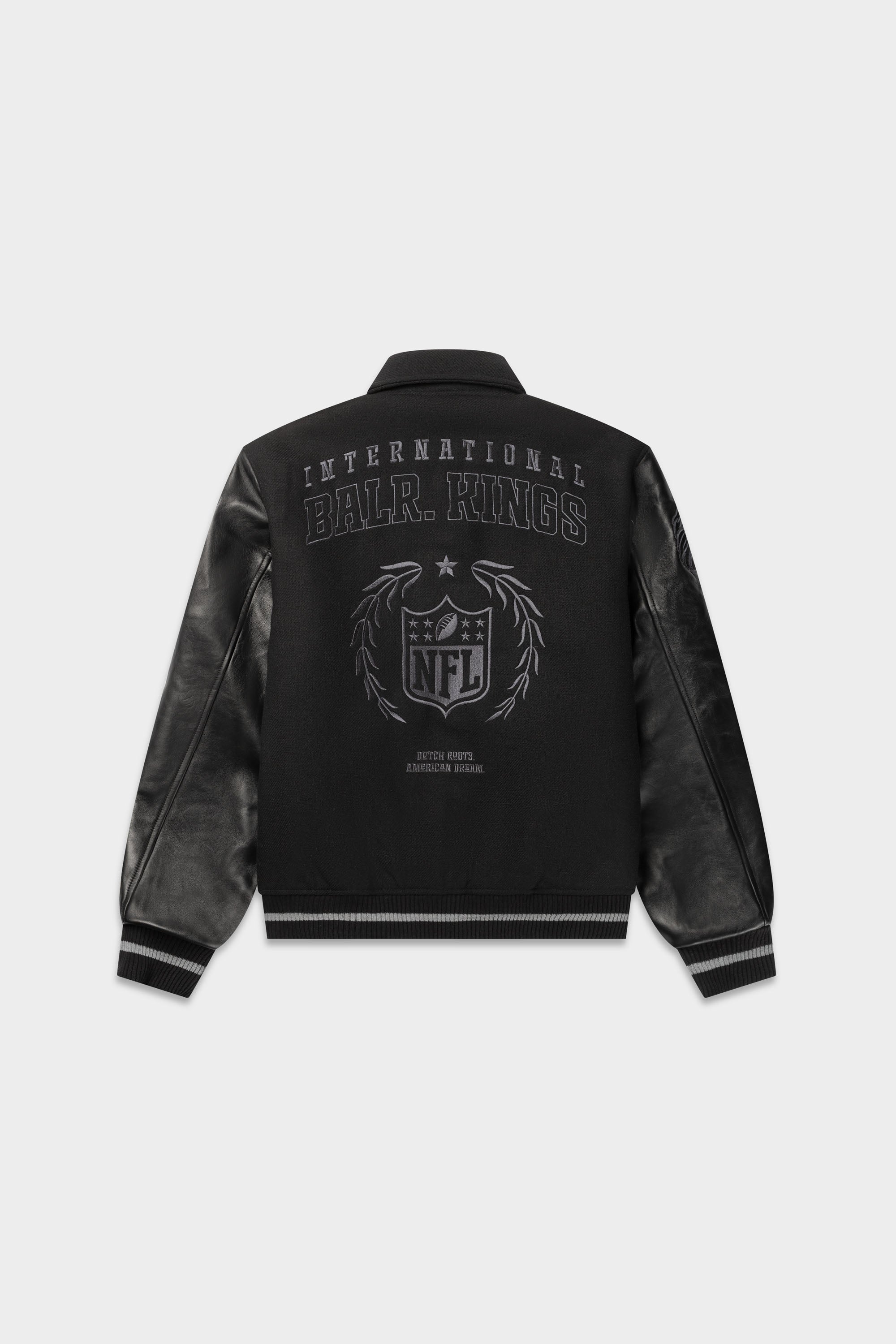 NFL x BALR. Varsity Jacke Jet Black