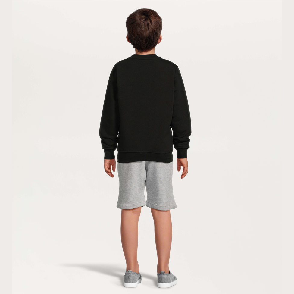 Olaf Straight BALR. Rectangle LOAB Crewneck Kids Jet Black