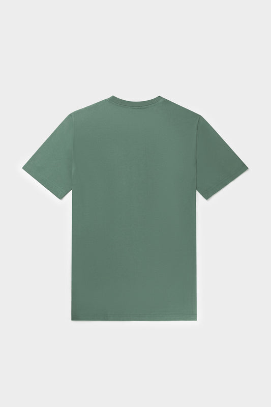 Brand Straight T-Shirt Dark Forest/Jet Black