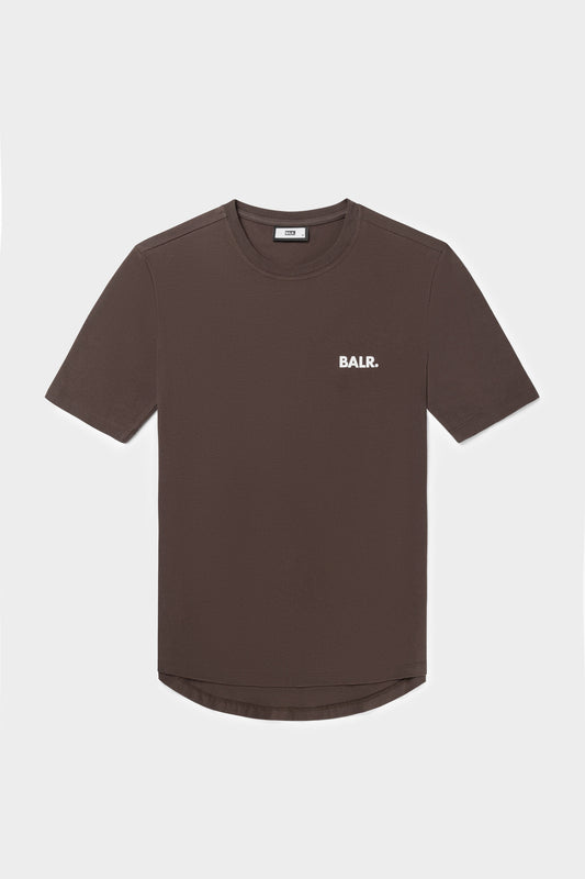 Athletic Small Branded Chest T-Shirt Java