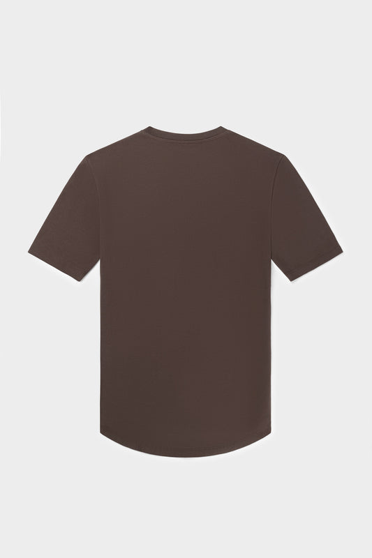 Athletic Small Branded Chest T-Shirt Java