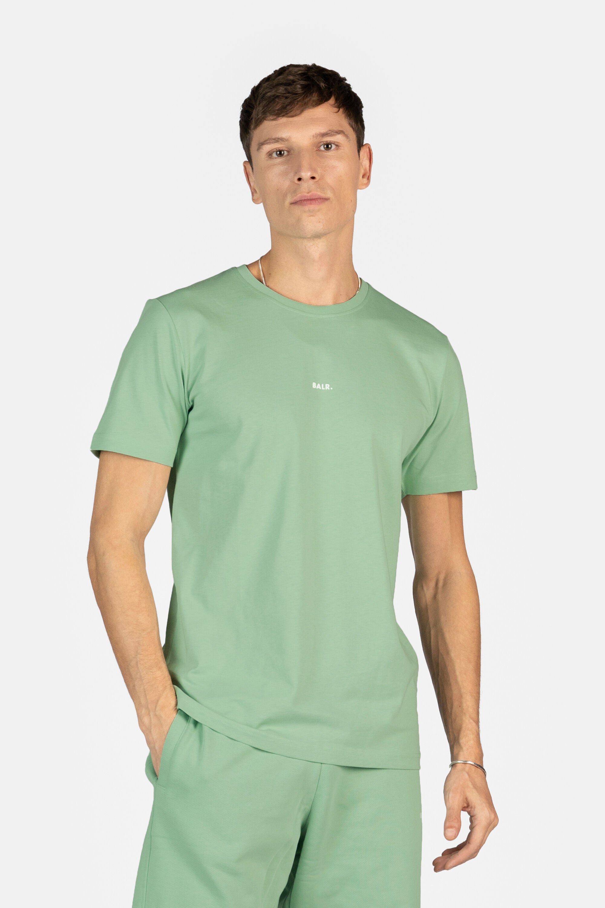 Brand Regular Fit T-Shirt Quiet Green