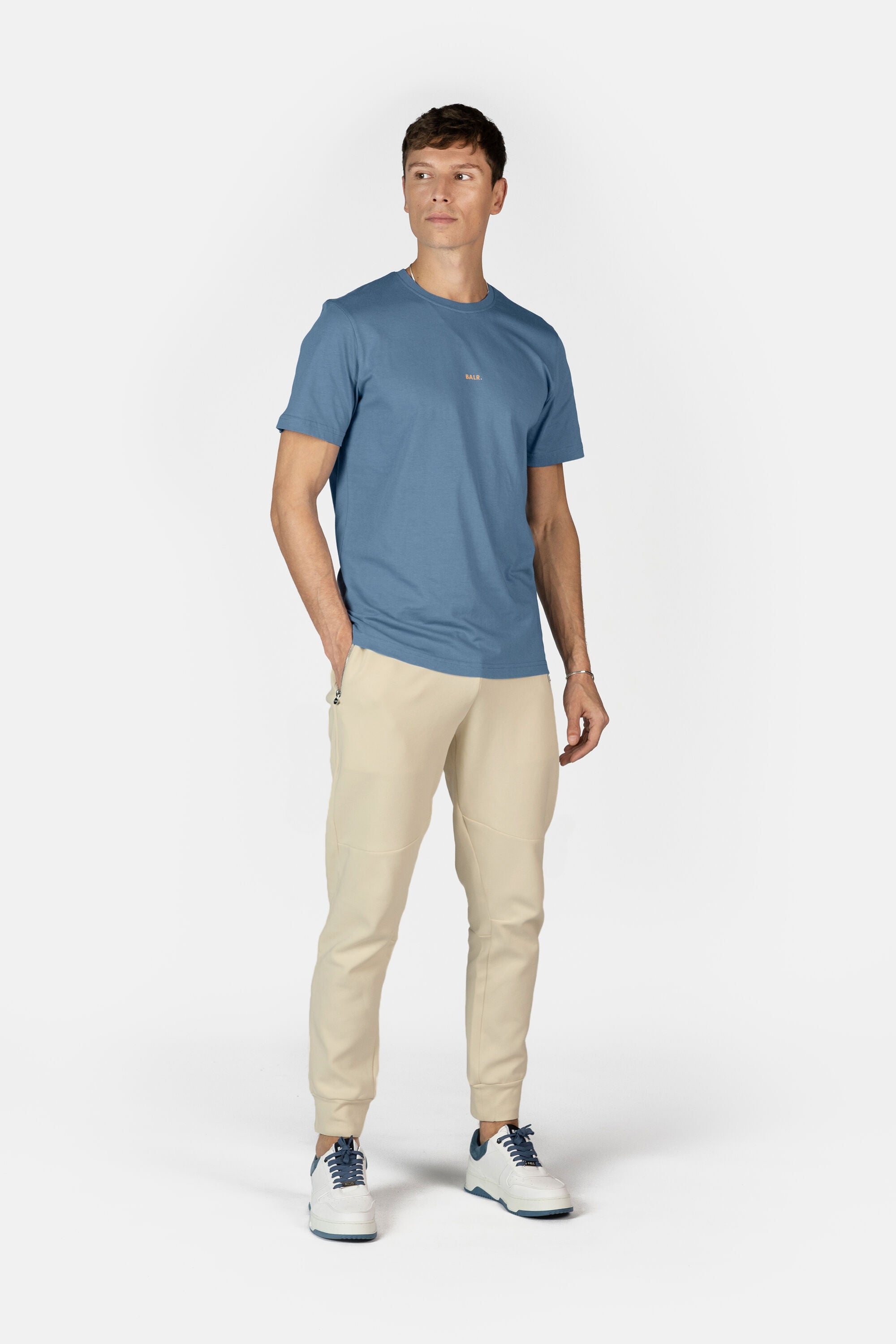 Brand Regular Fit T-Shirt Coronet Blue
