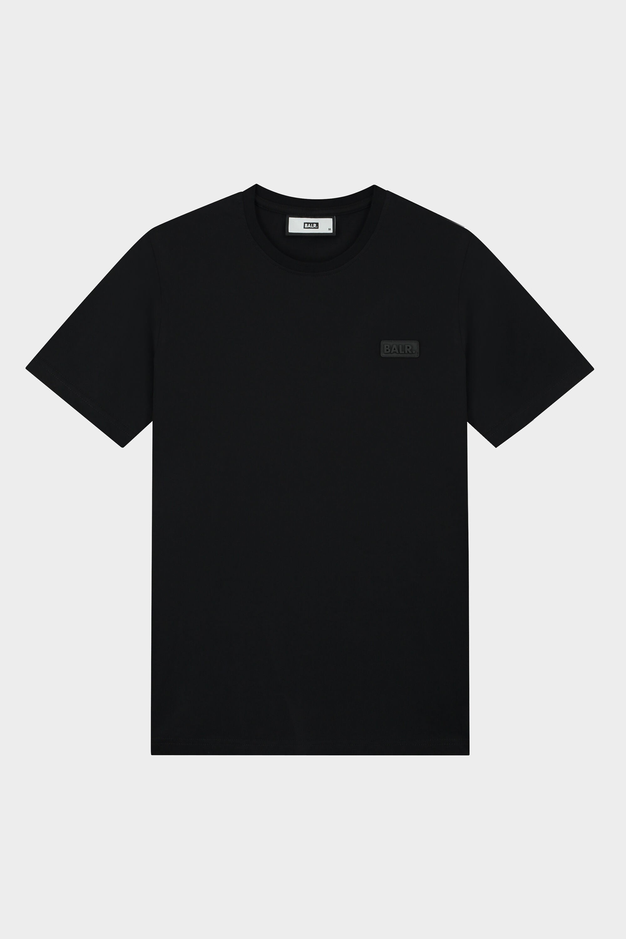 Regular Shortsleeve T-Shirt Rubber Label Jet Black