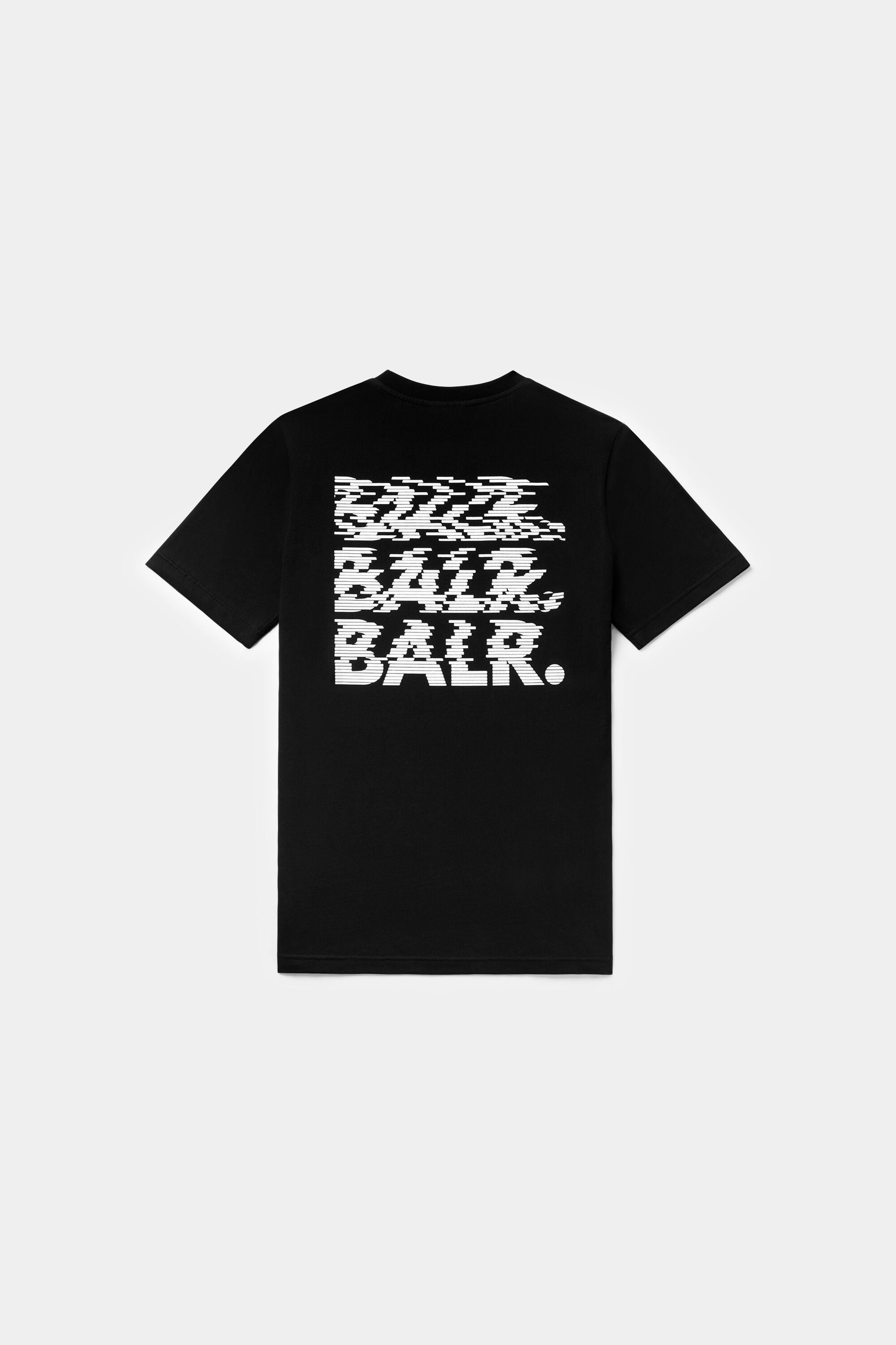 BALR. Glitch Regular Fit T-Shirt Jet Black