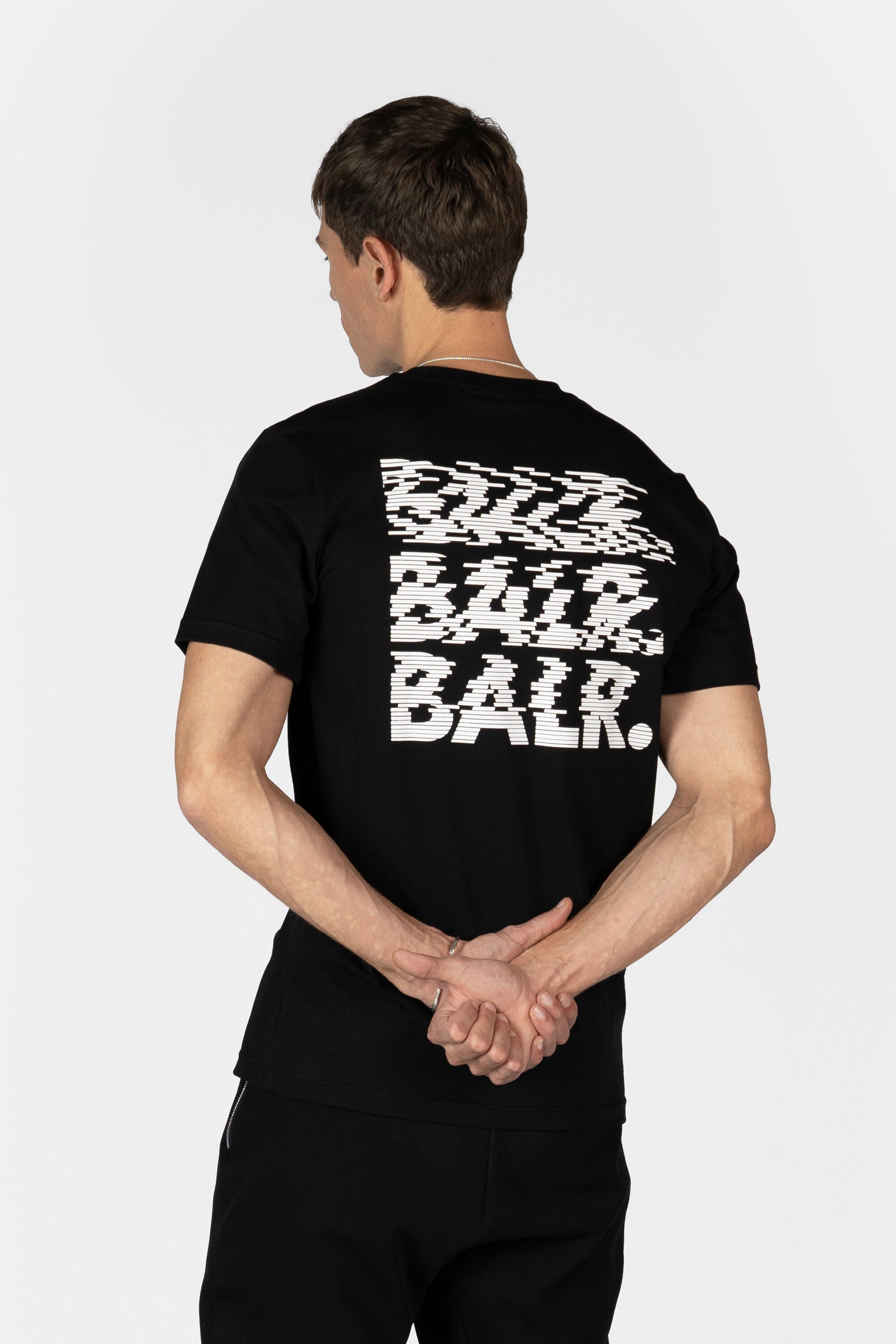 BALR. Glitch Regular Fit T-Shirt Jet Black