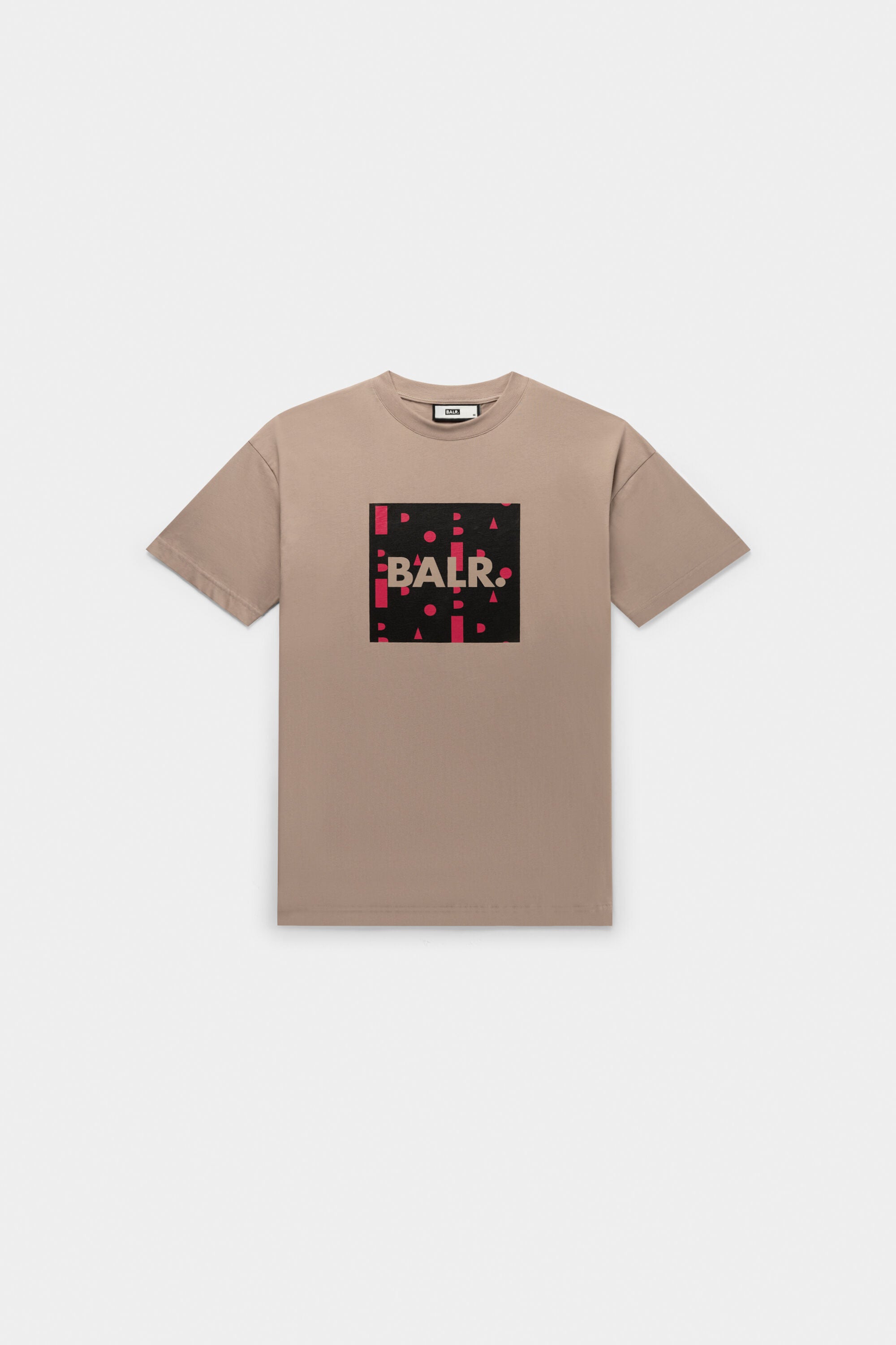 BALR. Repeat Box Fit T-Shirt Warm Taupe