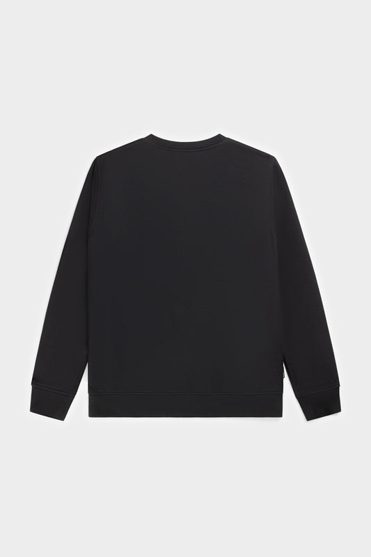 Brand Straight Crewneck Jet Black/Dark Forest
