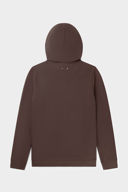 Q-Series Straight Zip Thru Hoodie Renewed Java