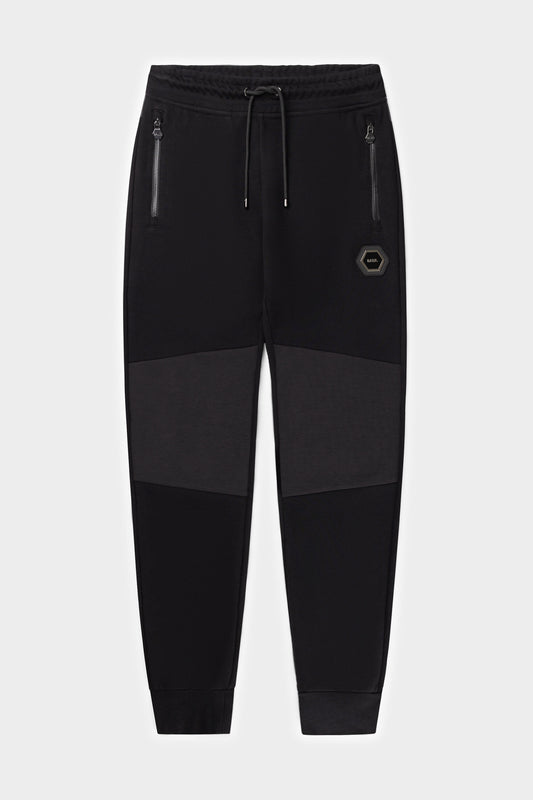 Q-Colour Block Series Slim Classic Sweatpants Jet Black/Asphalt
