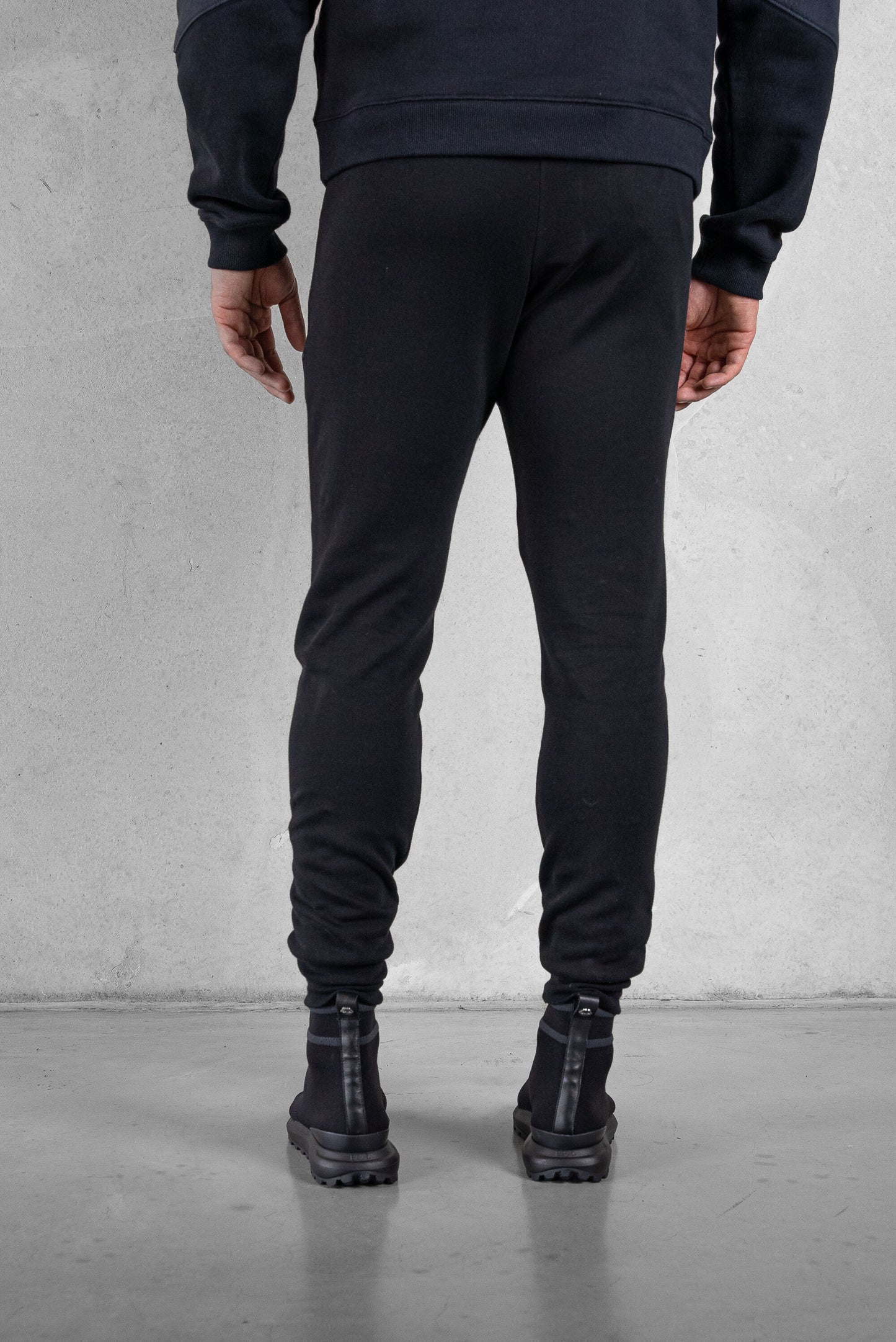 Q-Colour Block Series Slim Classic Sweatpants Jet Black/Asphalt