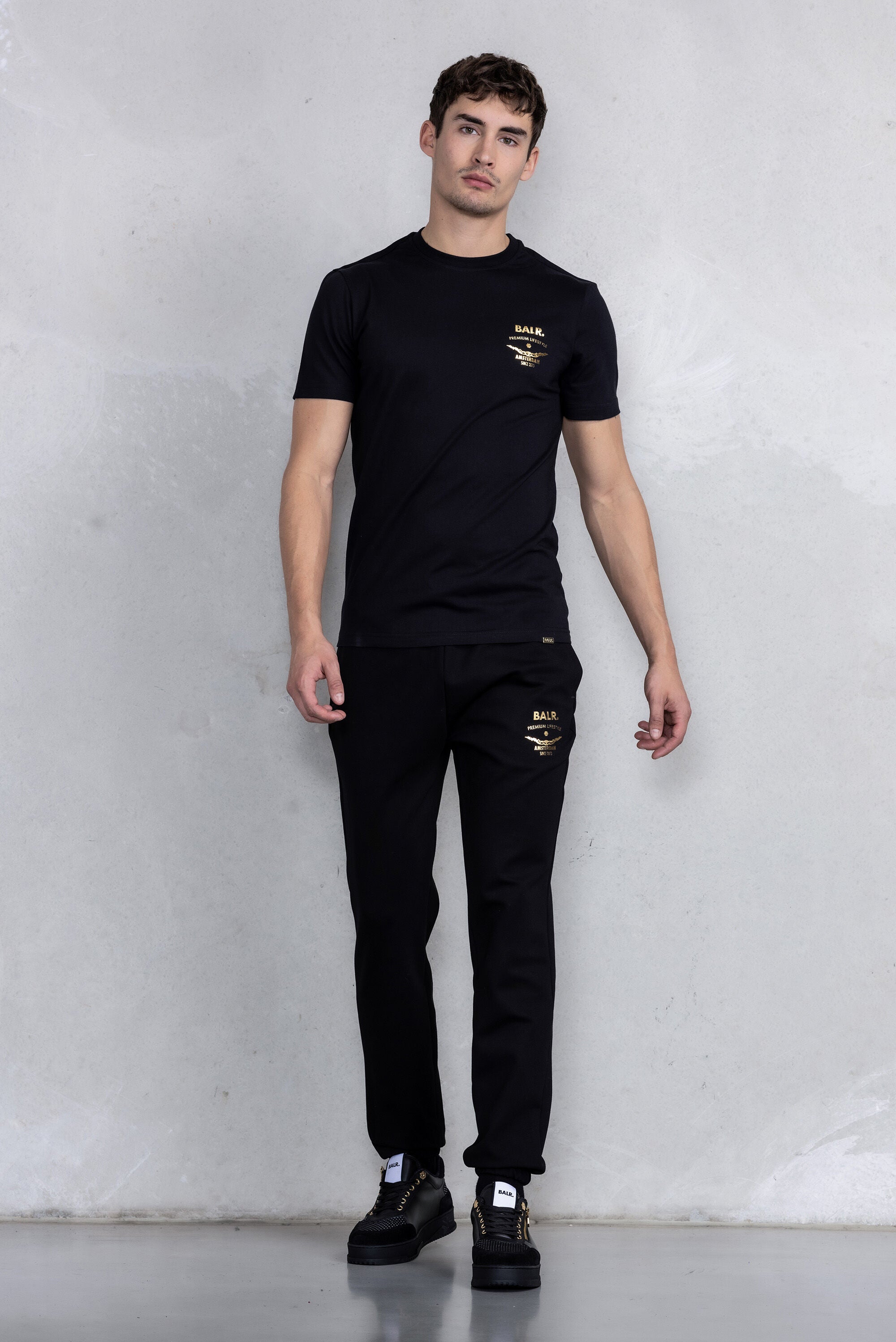 Regular Gold Emblem Jogger Jet Black BALR