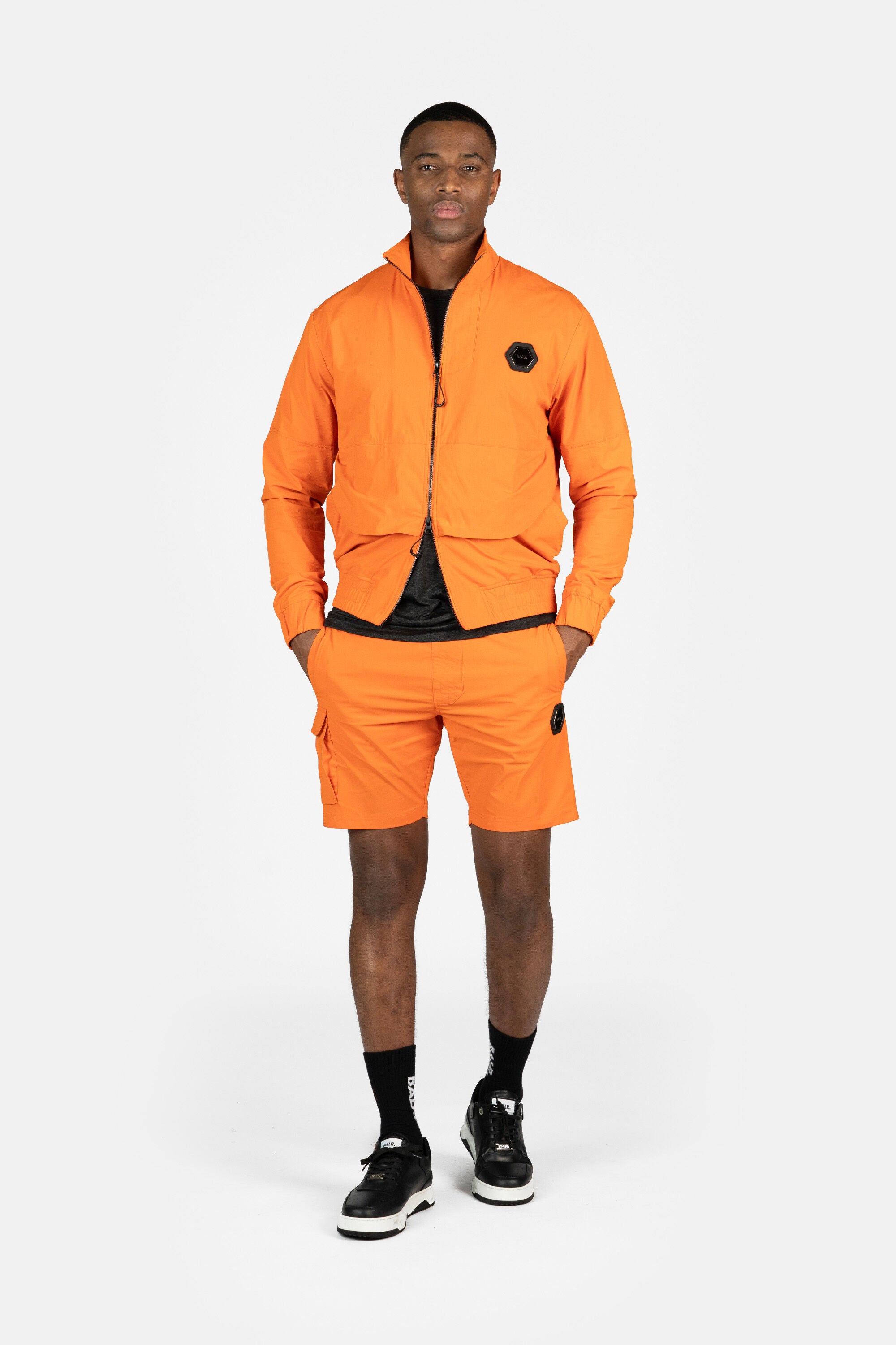 Hexline Regular Fit Cargo Shorts Orange