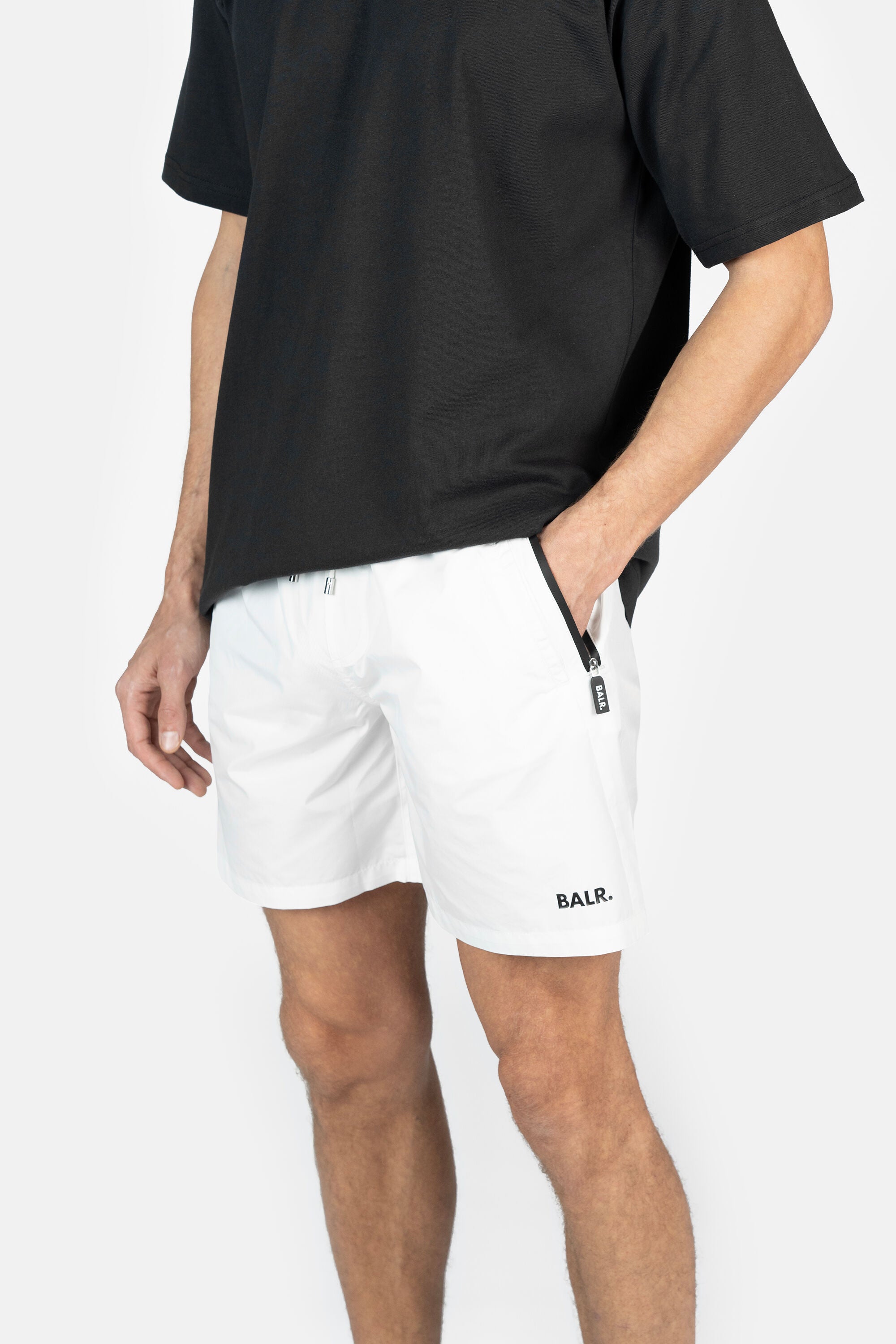 BALR. Classic Swim Shorts Bright White