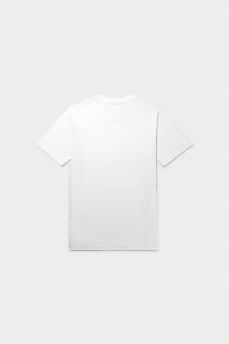 Marca Straight Camiseta blanca brillante