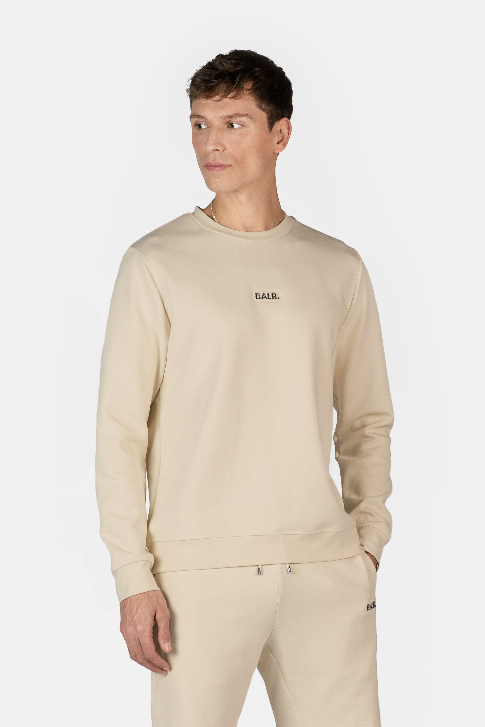 Q-Series Regular Fit Crewneck White Swan