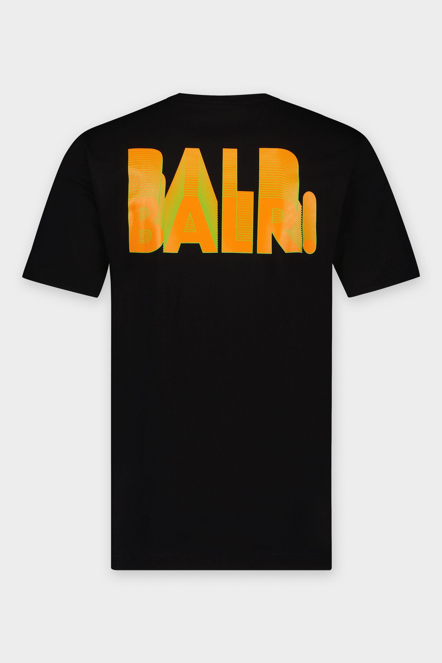 Olaf Straight BALR. Neon Gradient T-Shirt Jet Black