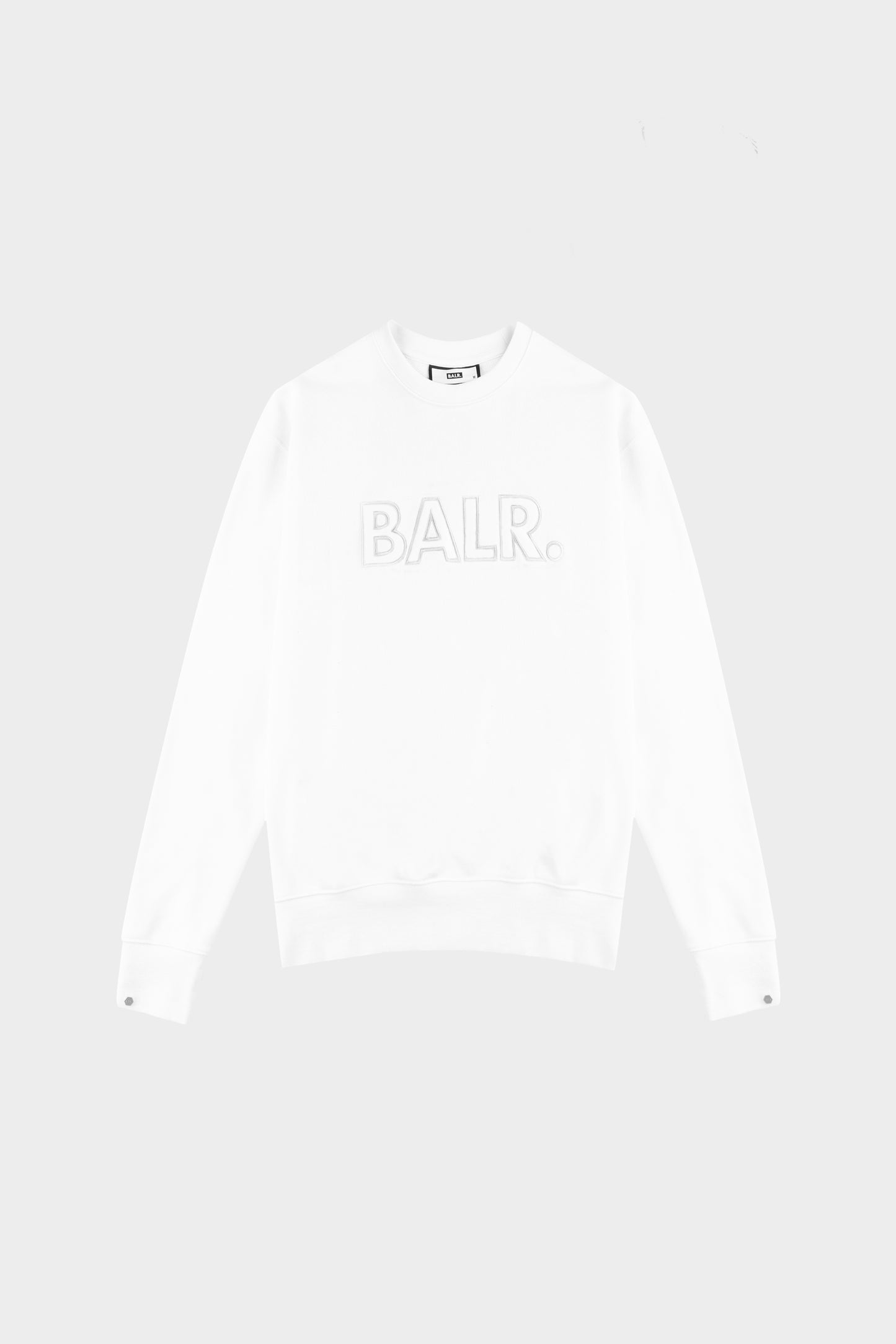 Pu Brand Relaxed Fit Crewneck Light Stone