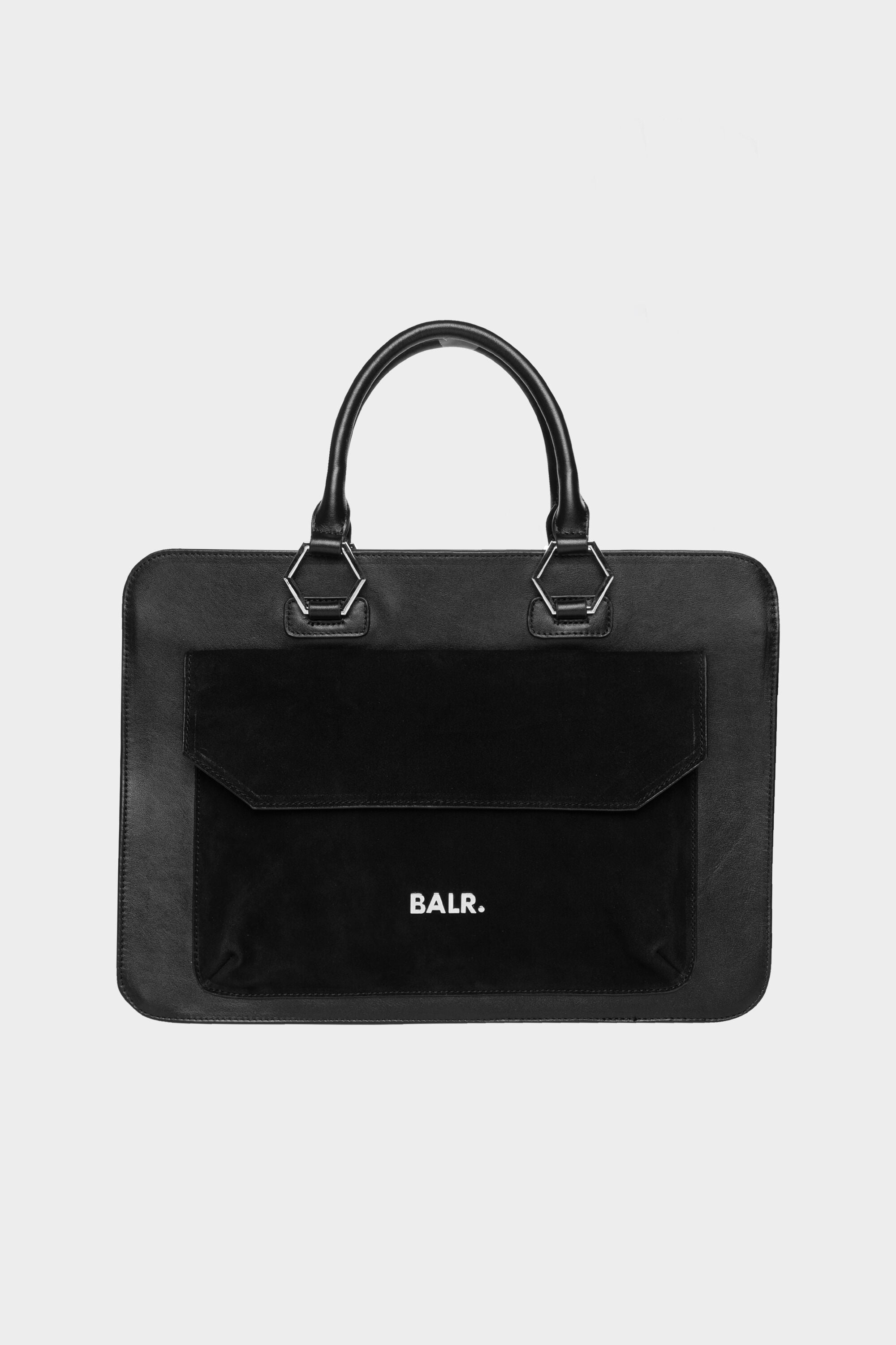 Sorrento Leather Briefcase Jet Black