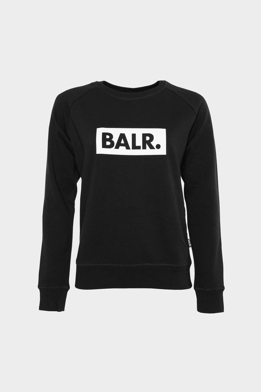 Women Club Crew Neck Sweater Black