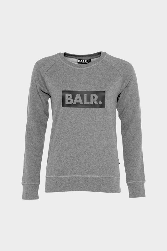 Women Club Crew Neck Sweater Grey Heather